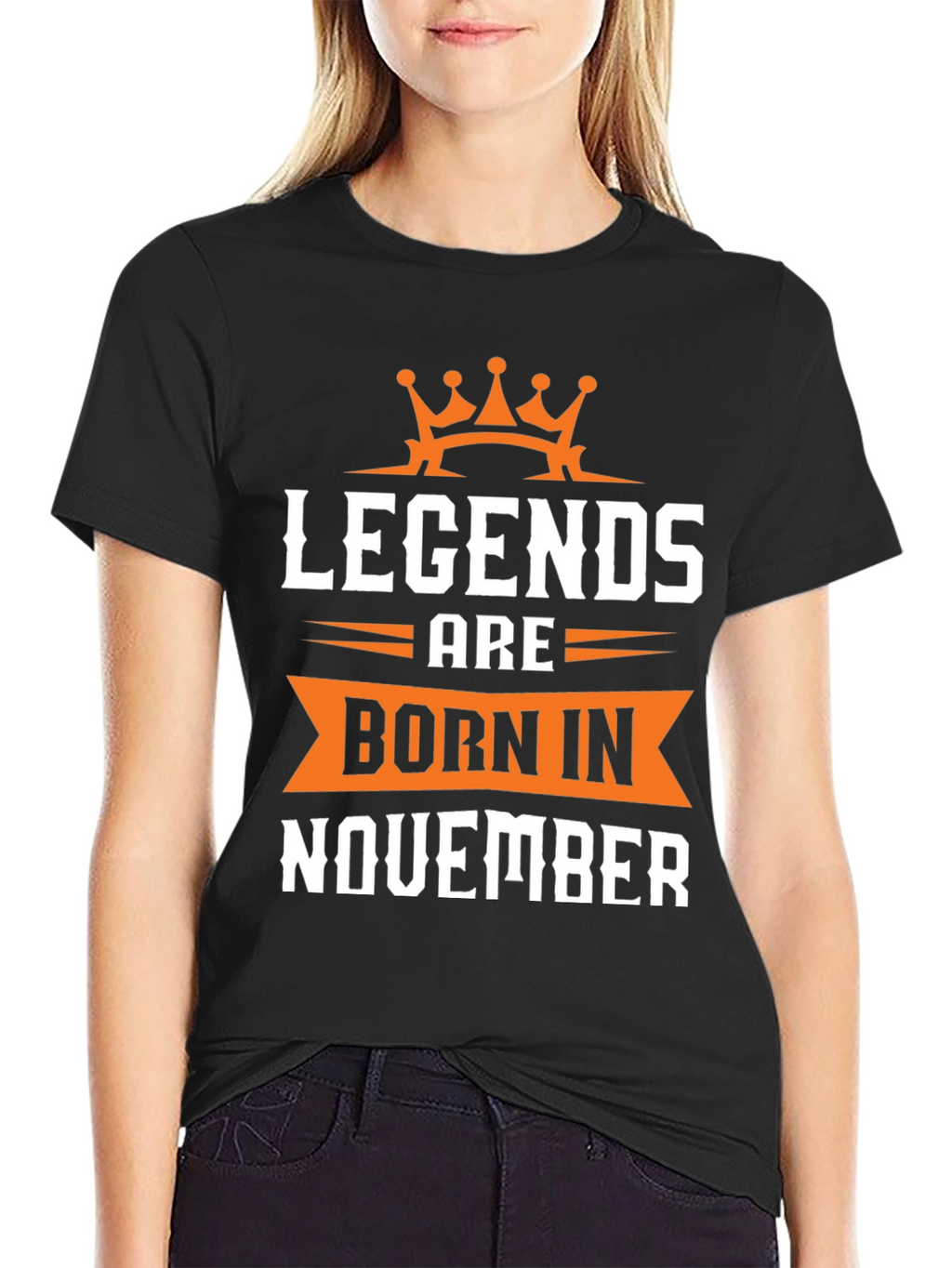 Legends Born in November Black T-Shirt