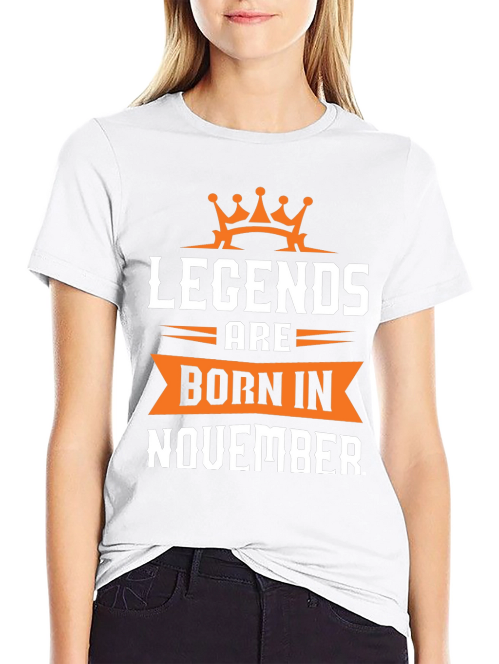 Legends Born in November Black T-Shirt