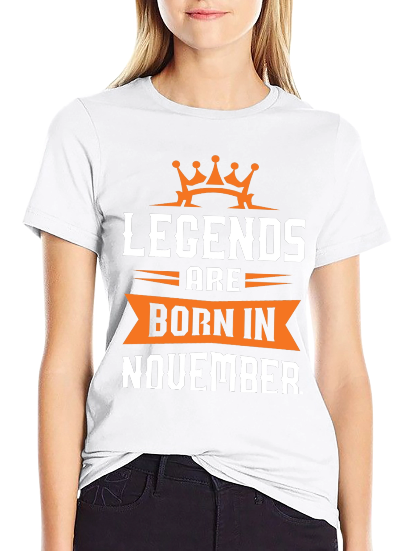 Legends Born in November Black T-Shirt