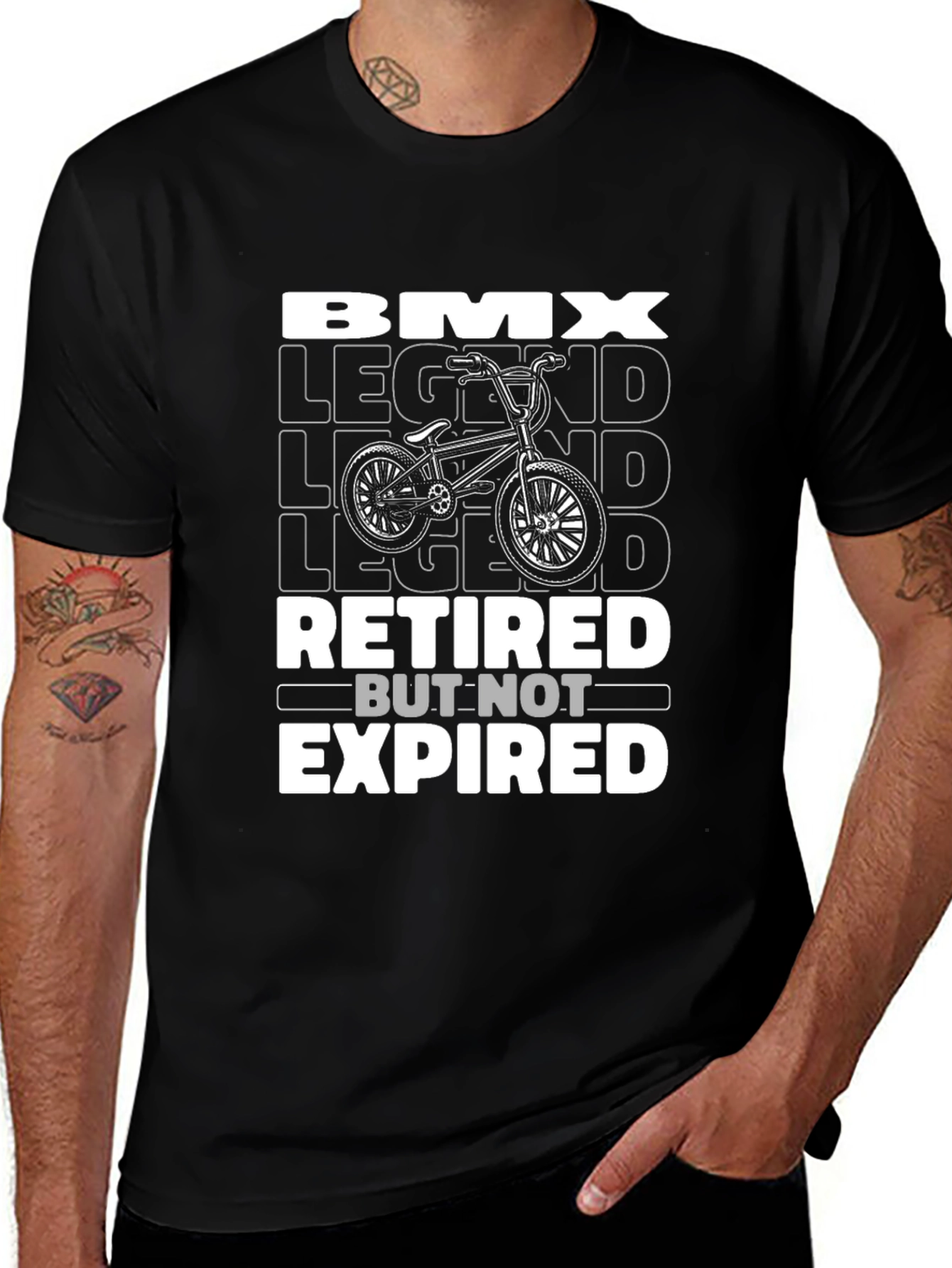 BMX Retired But Not Expired Graphic T-Shirt