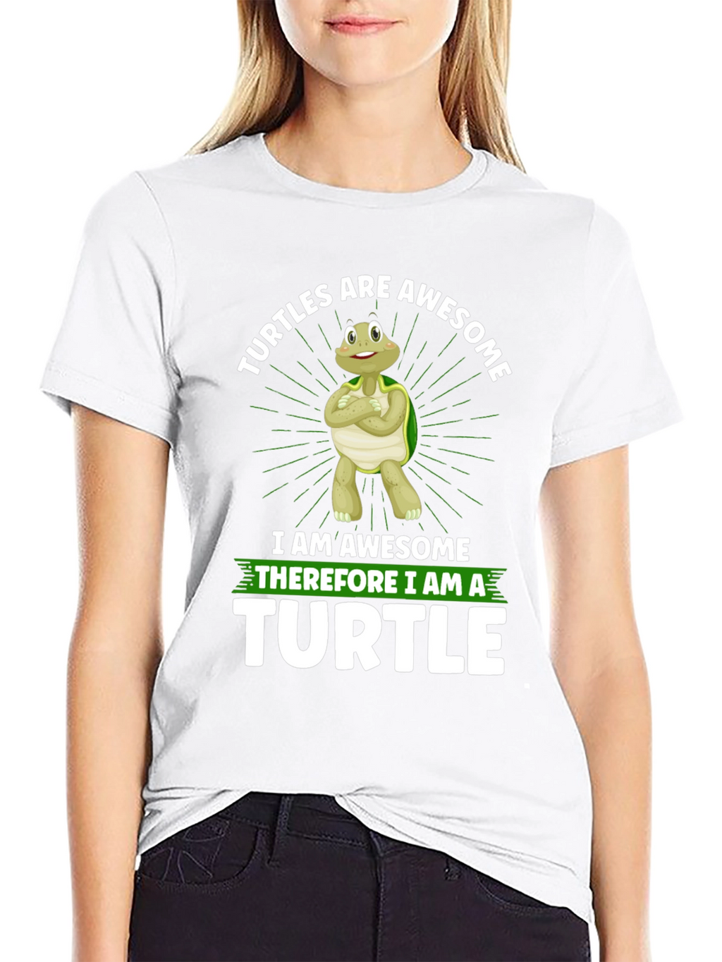 Awesome Turtle Graphic T-Shirt