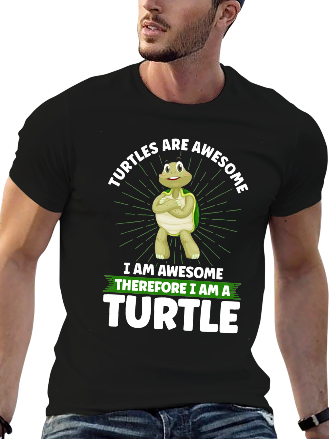 Awesome Turtle Graphic T-Shirt