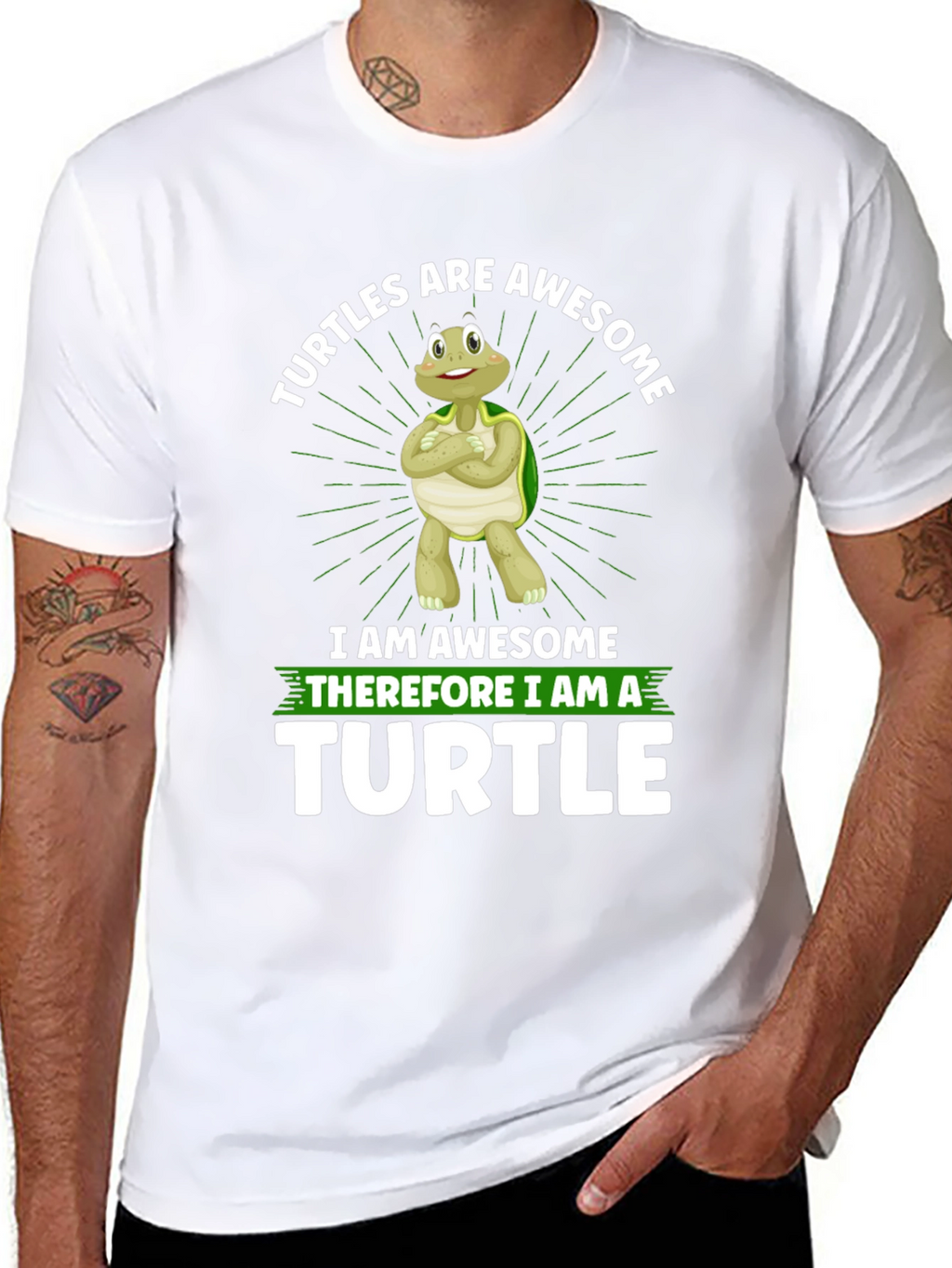 Awesome Turtle Graphic T-Shirt