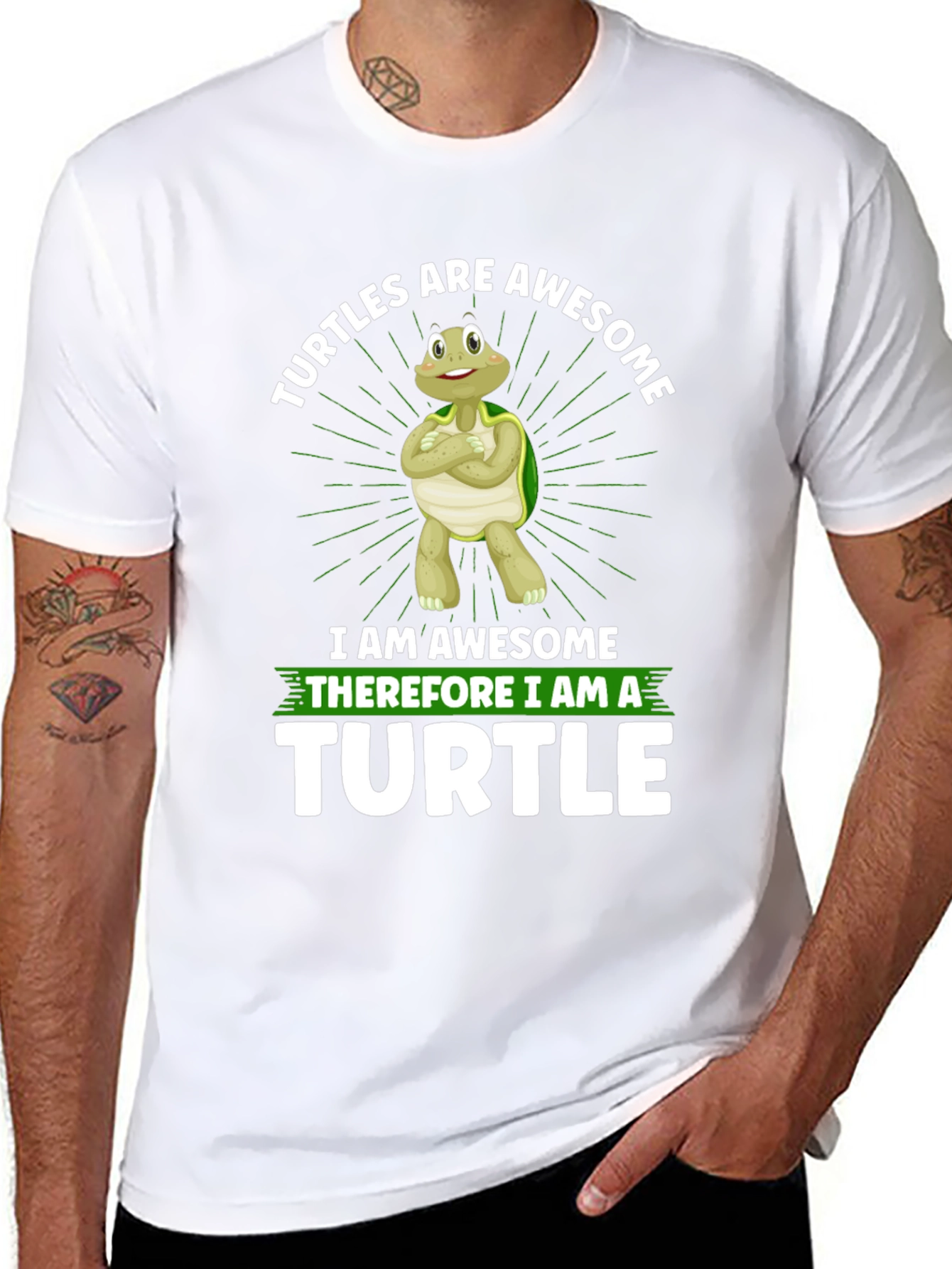 Awesome Turtle Graphic T-Shirt
