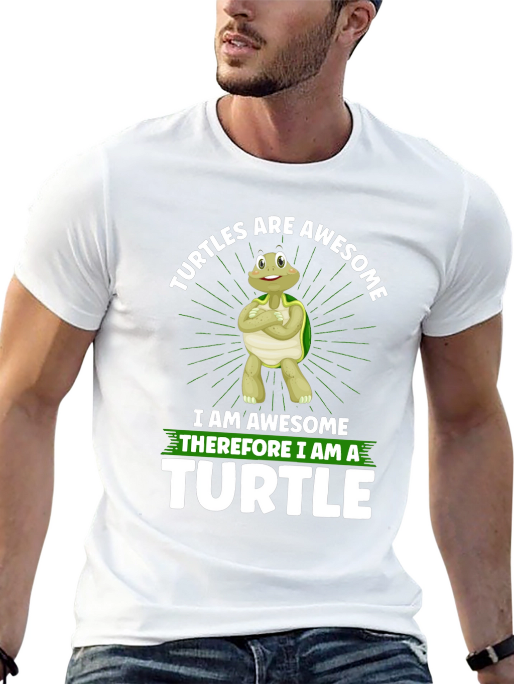 Awesome Turtle Graphic T-Shirt