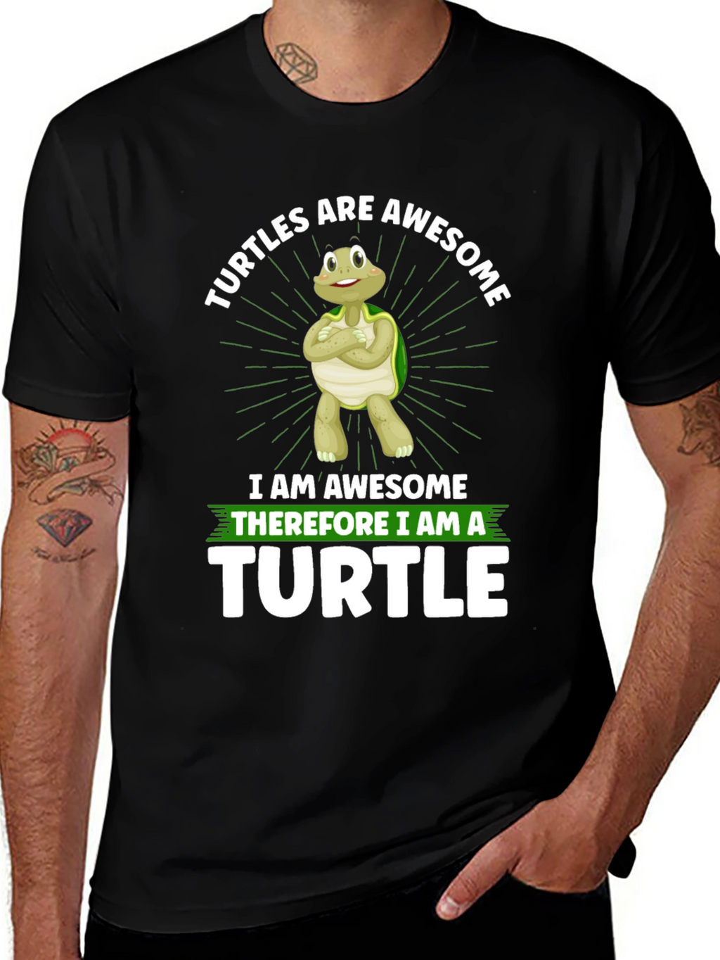 Awesome Turtle Graphic T-Shirt