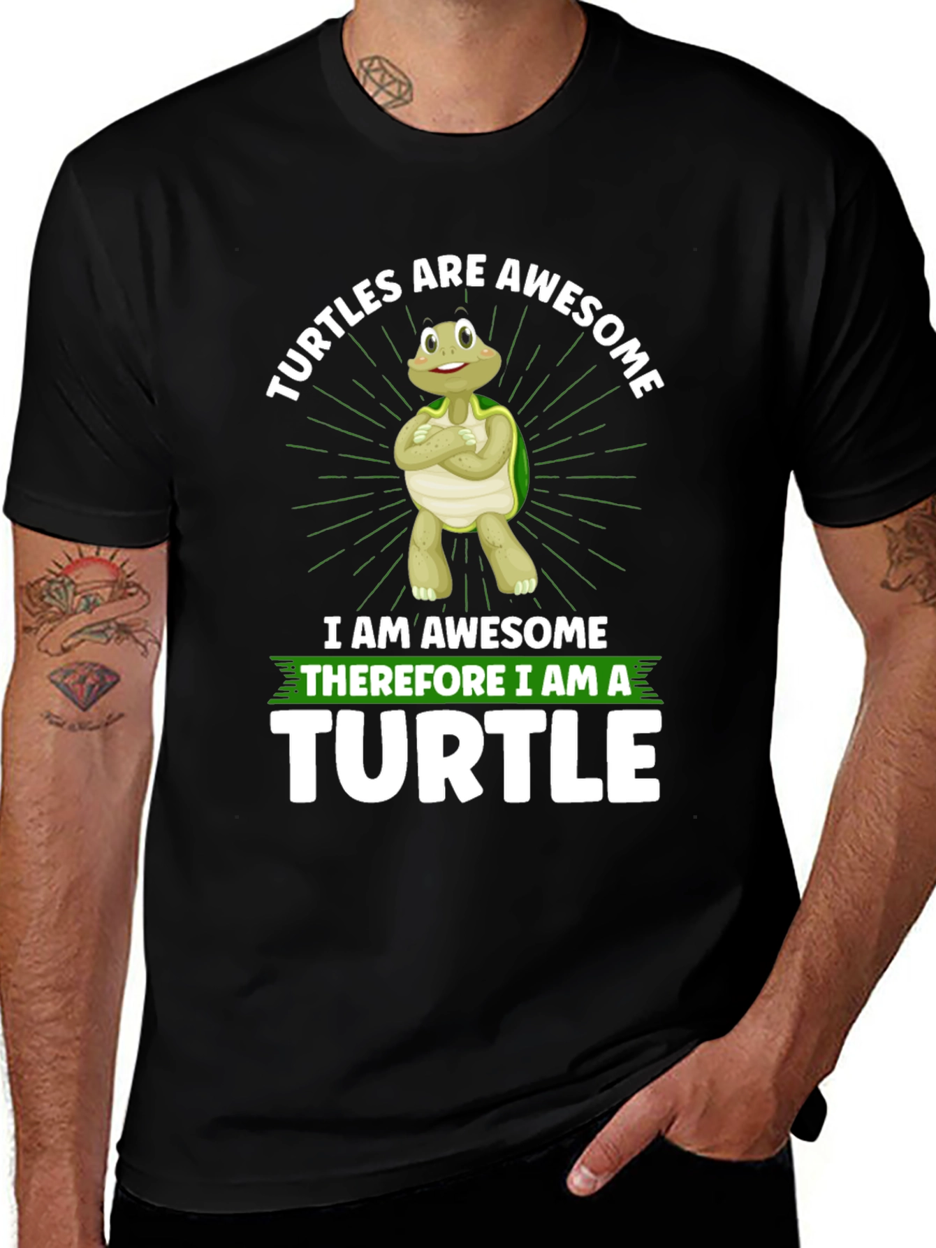 Awesome Turtle Graphic T-Shirt