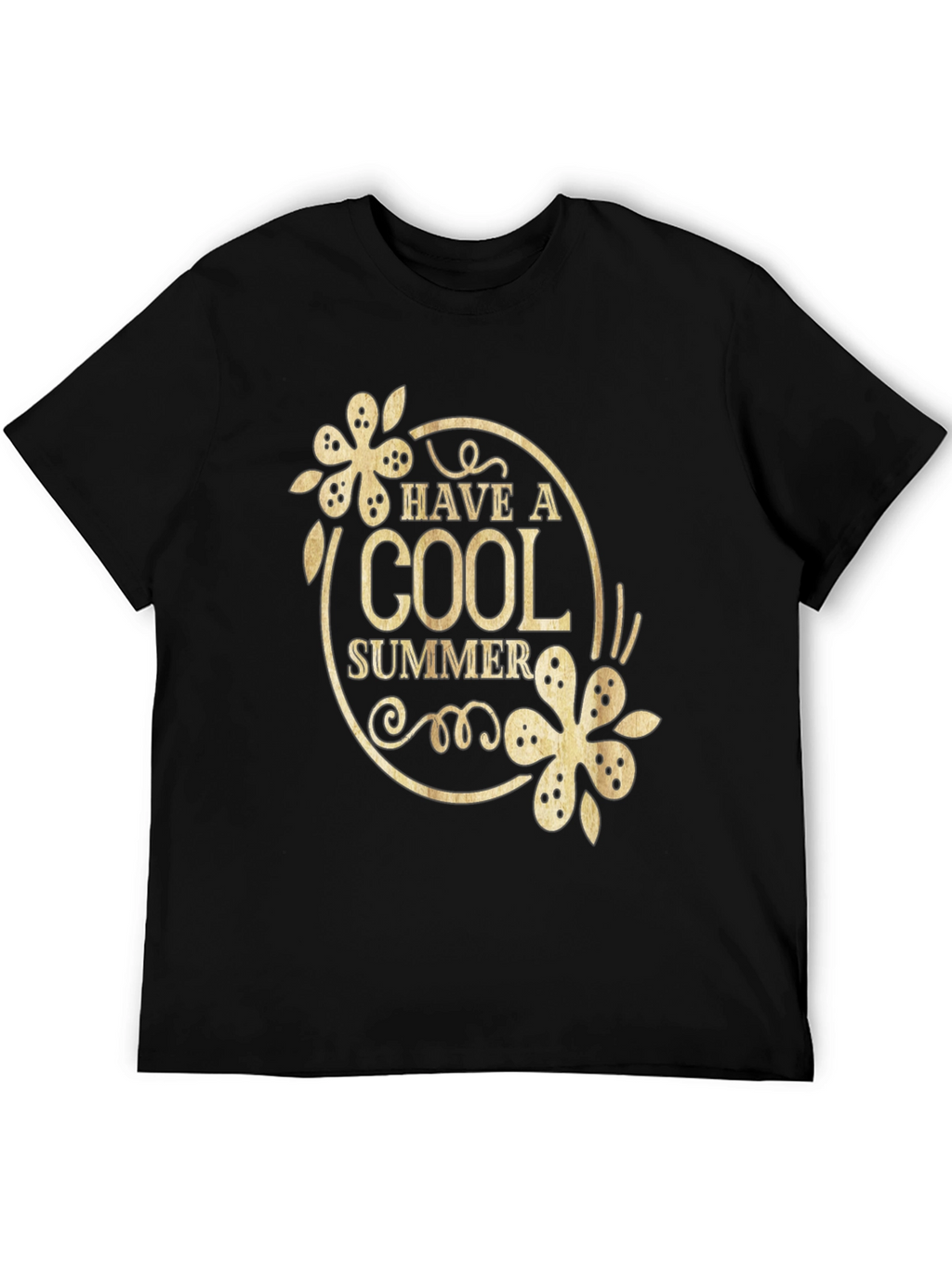 Cool Summer Black Graphic T-Shirt