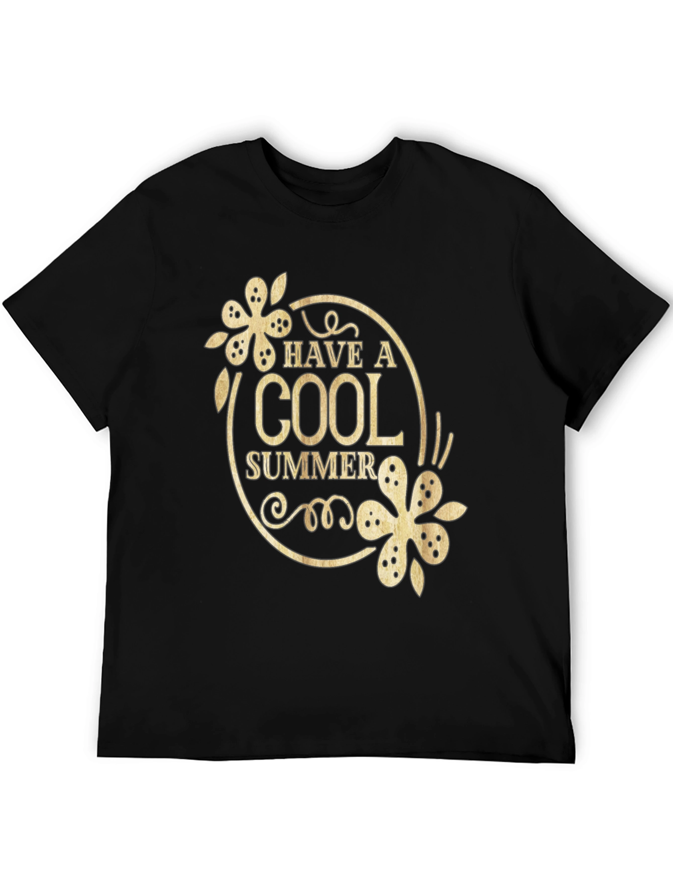 Cool Summer Black Graphic T-Shirt