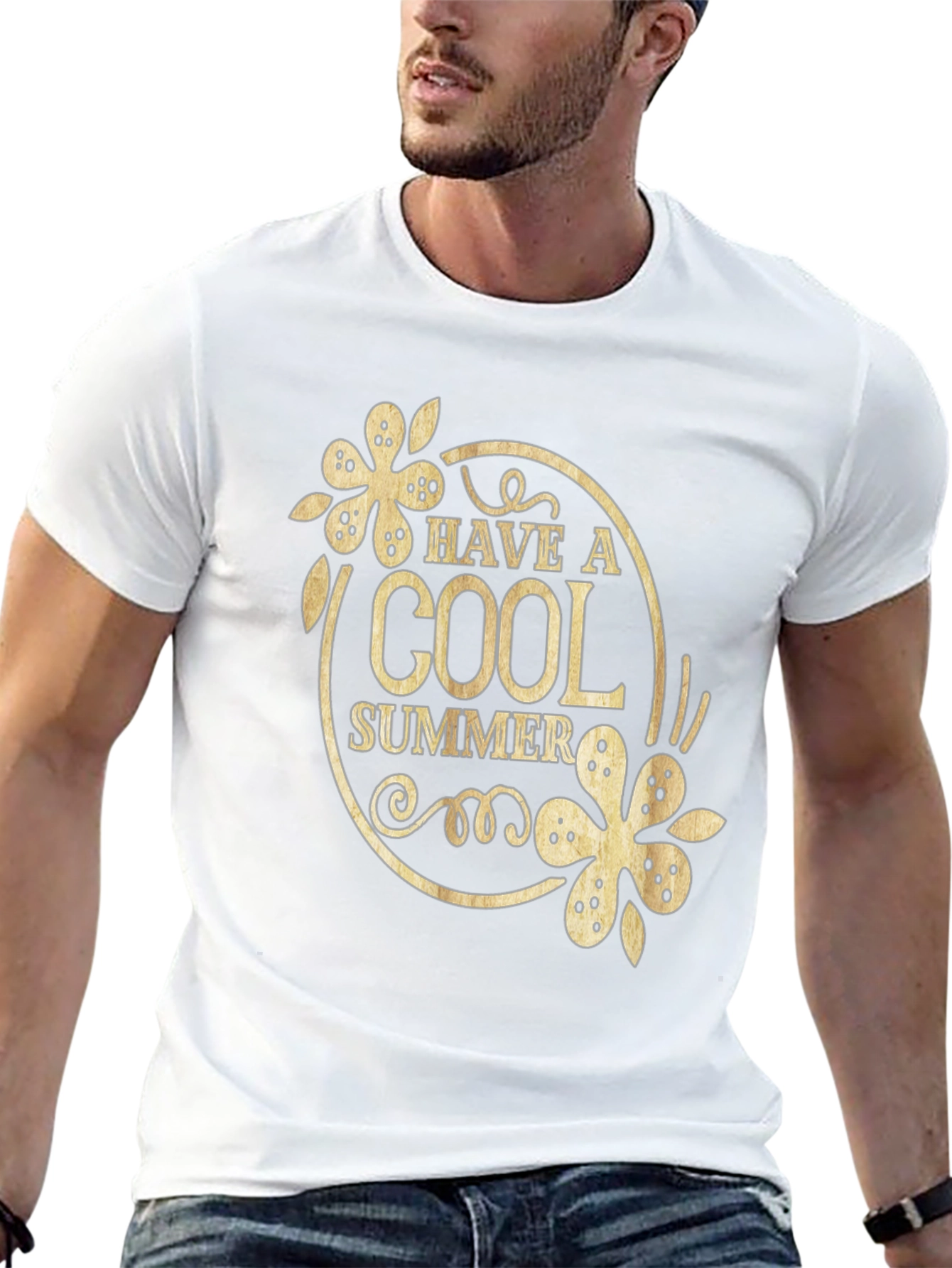 Cool Summer Black Graphic T-Shirt
