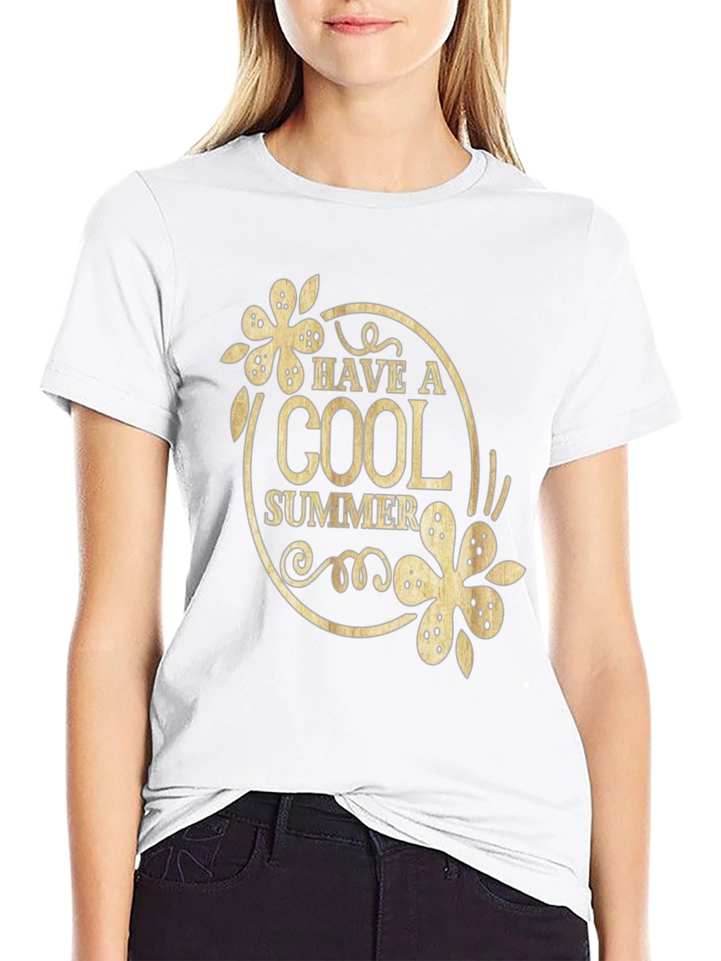 Cool Summer Black Graphic T-Shirt
