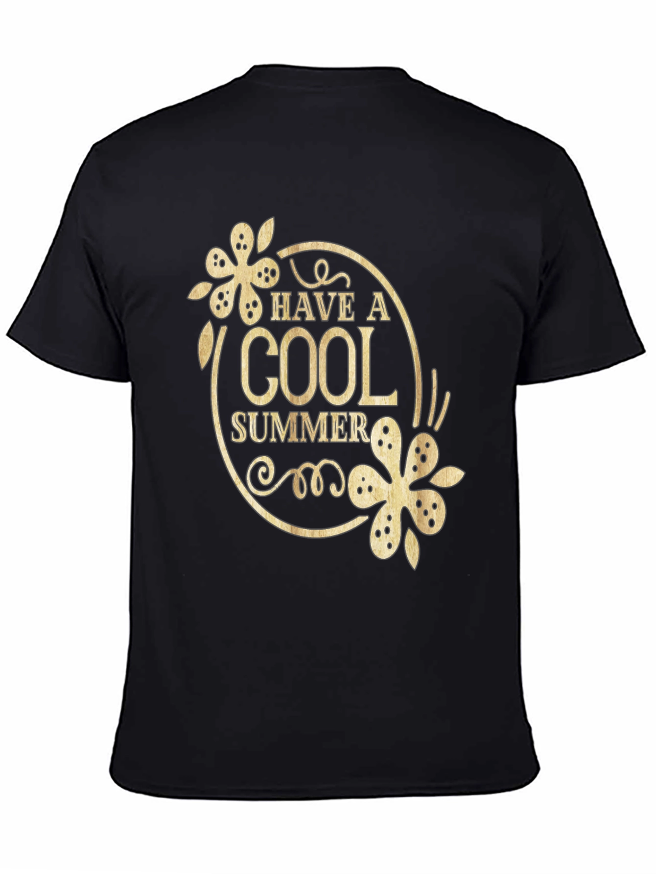 Cool Summer Black Graphic T-Shirt