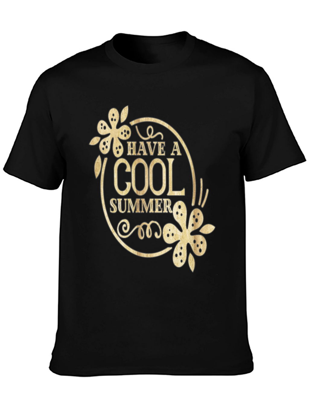 Cool Summer Black Graphic T-Shirt