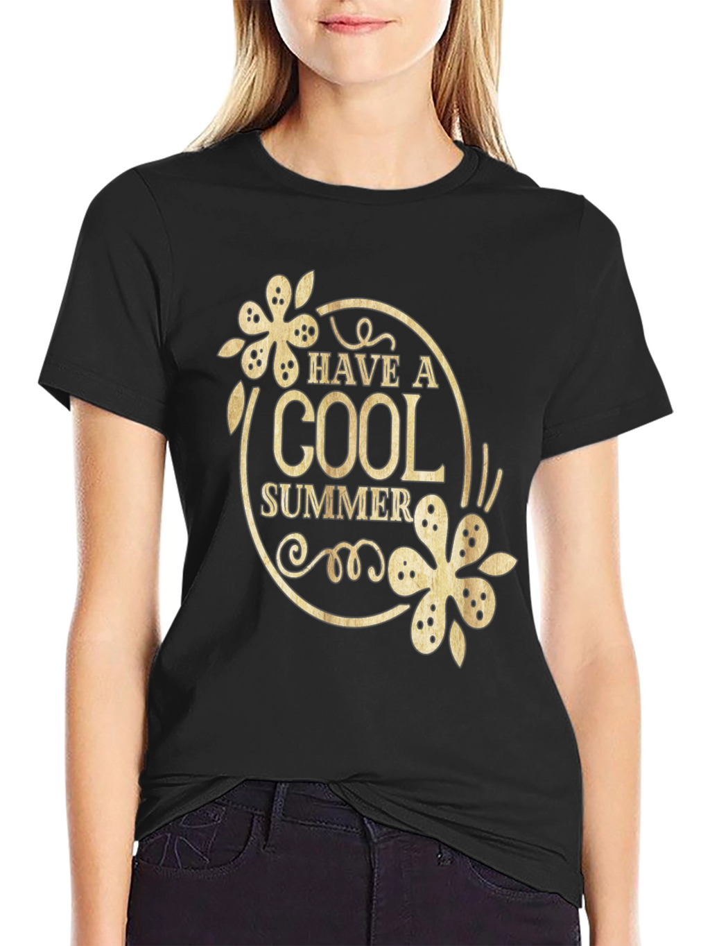 Cool Summer Black Graphic T-Shirt
