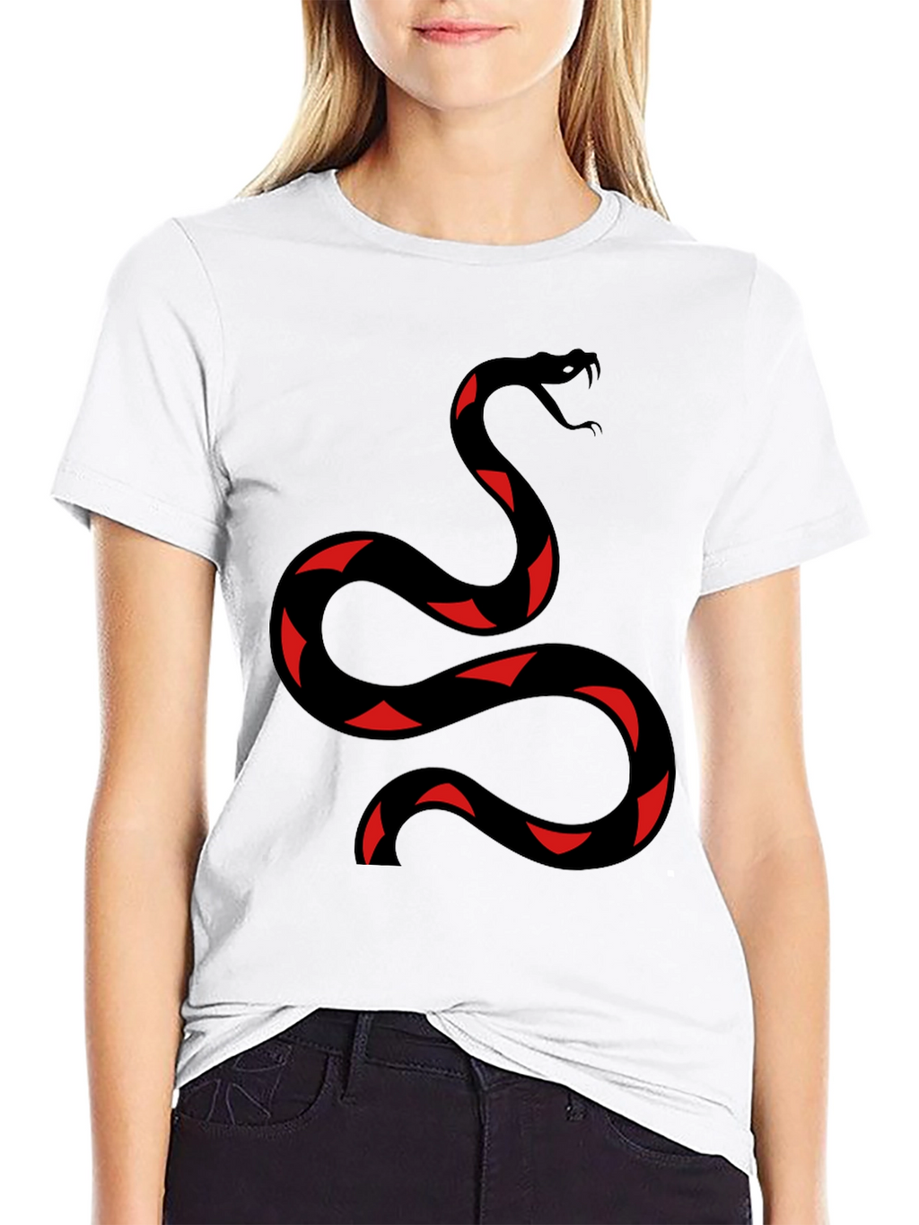 Red Banded Snake Graphic T-Shirt