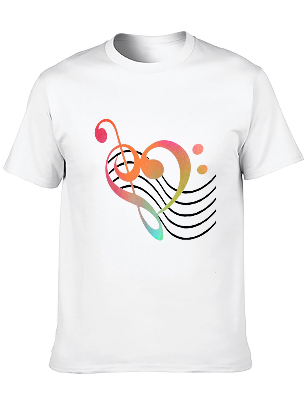 Musical Heart Graphic Tee - Black