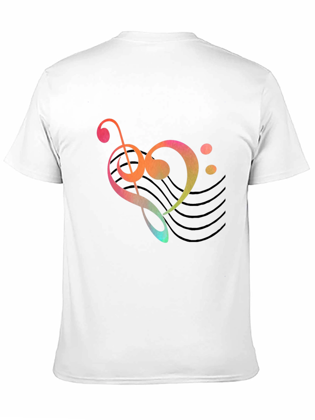 Musical Heart Graphic Tee - Black