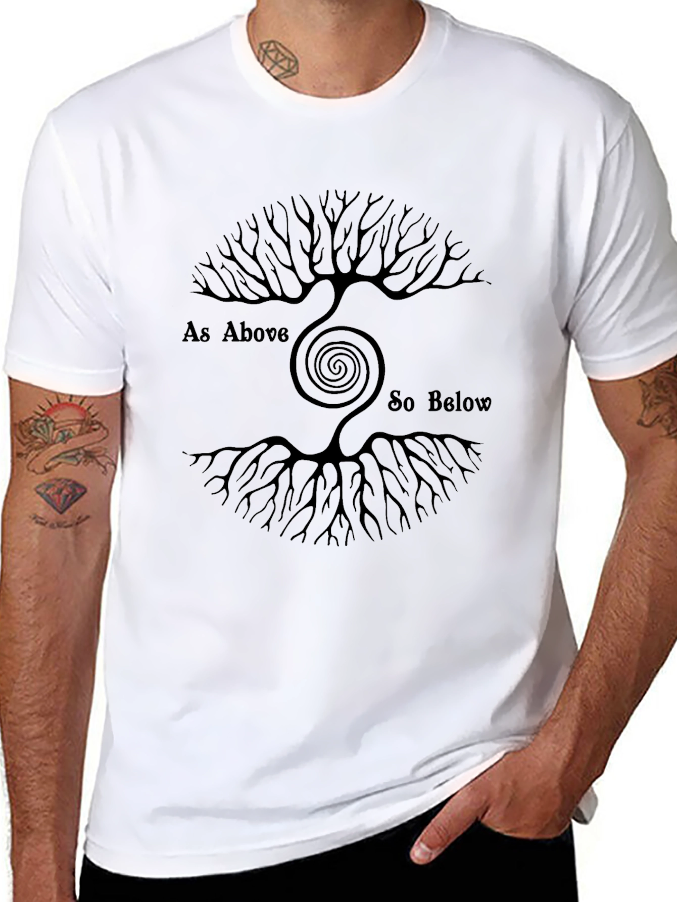 As Above So Below Tree of Life Graphic Tee