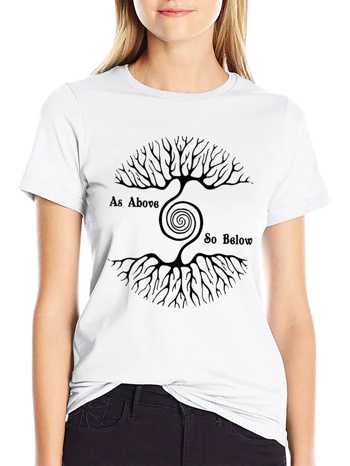 As Above So Below Tree of Life Graphic Tee