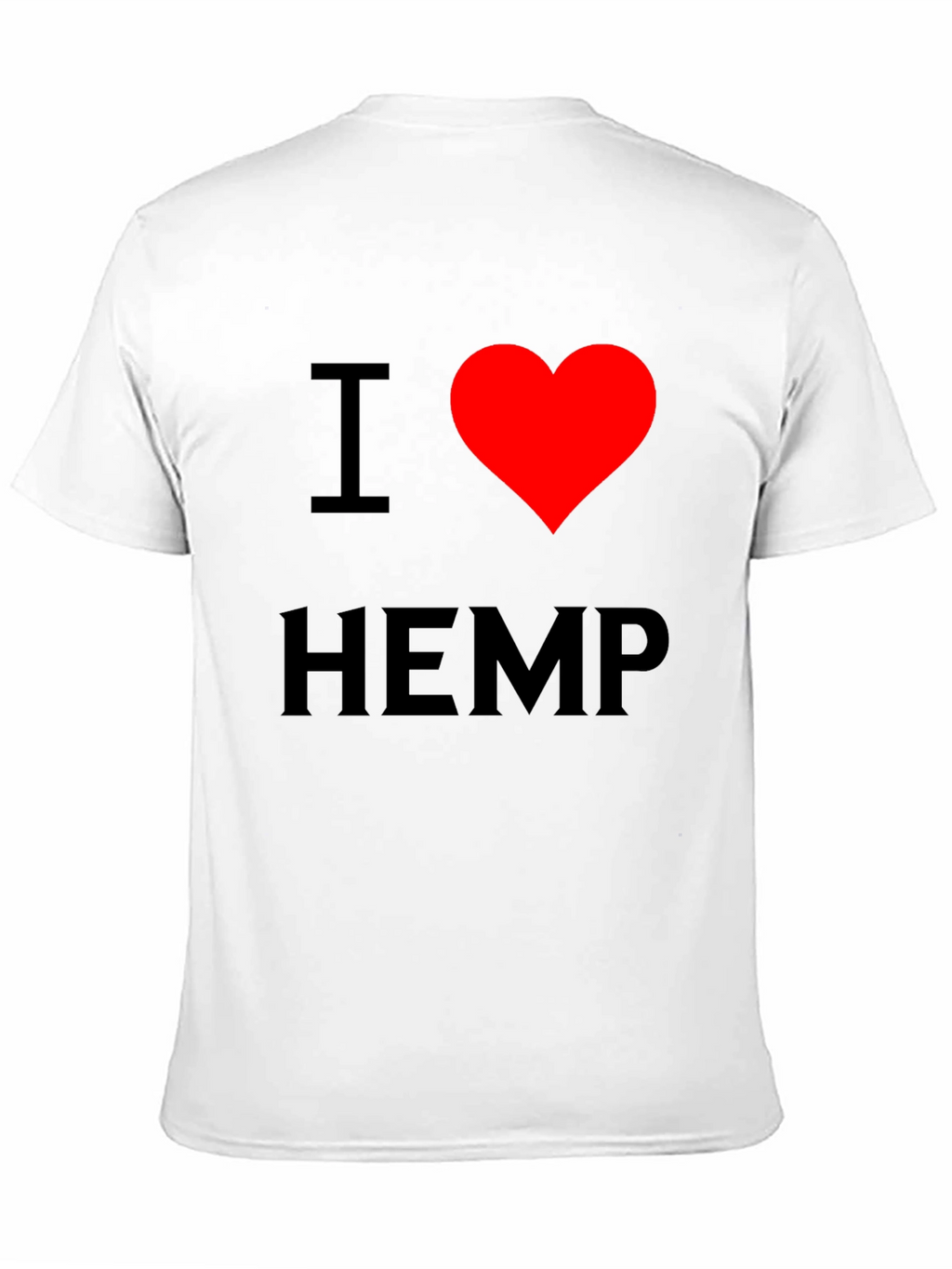 I Heart Hemp Black T-Shirt - Love Cannabis Tee