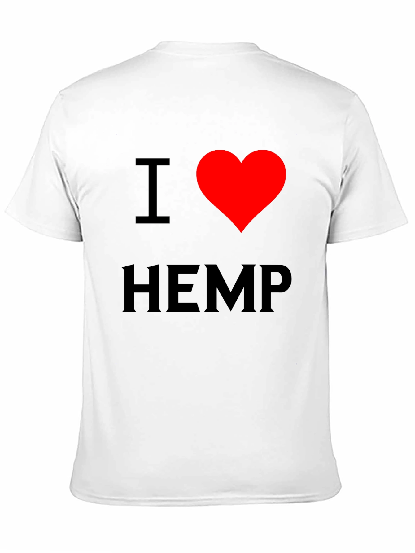 I Heart Hemp Black T-Shirt - Love Cannabis Tee