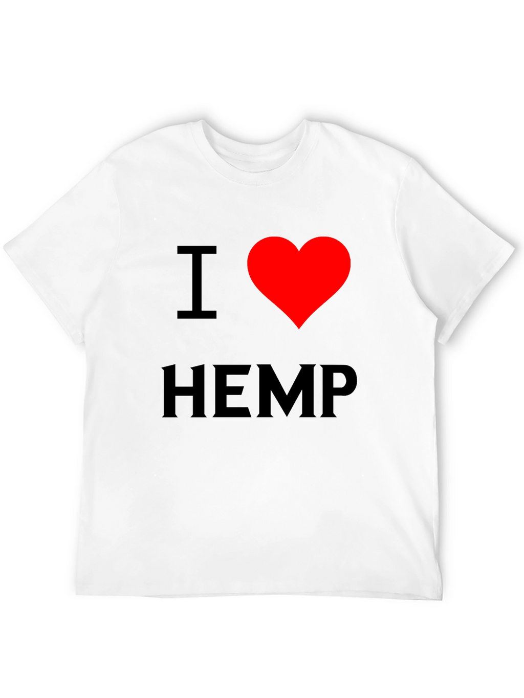 I Heart Hemp Black T-Shirt - Love Cannabis Tee