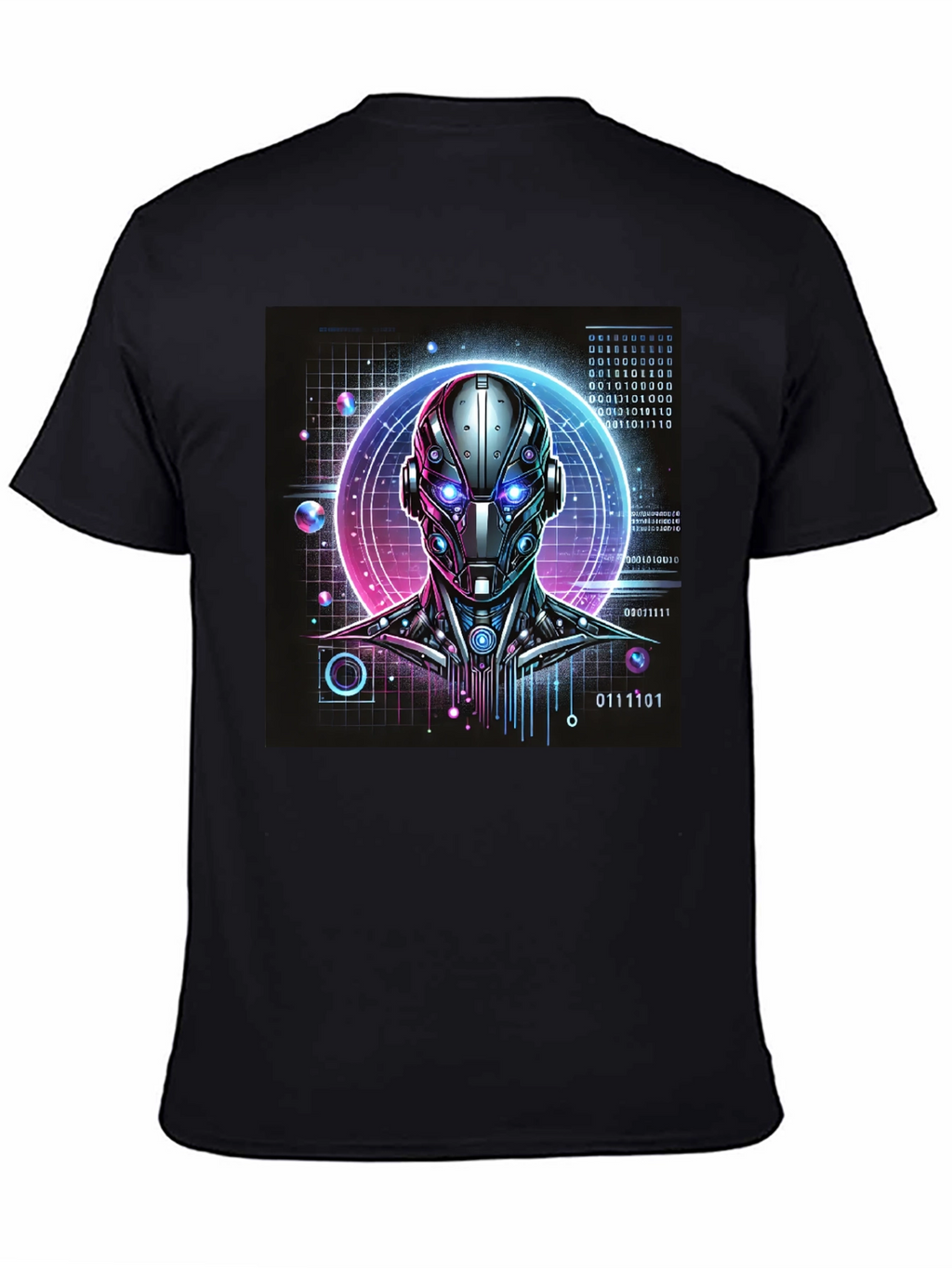 Cyberpunk Robot Head T-Shirt