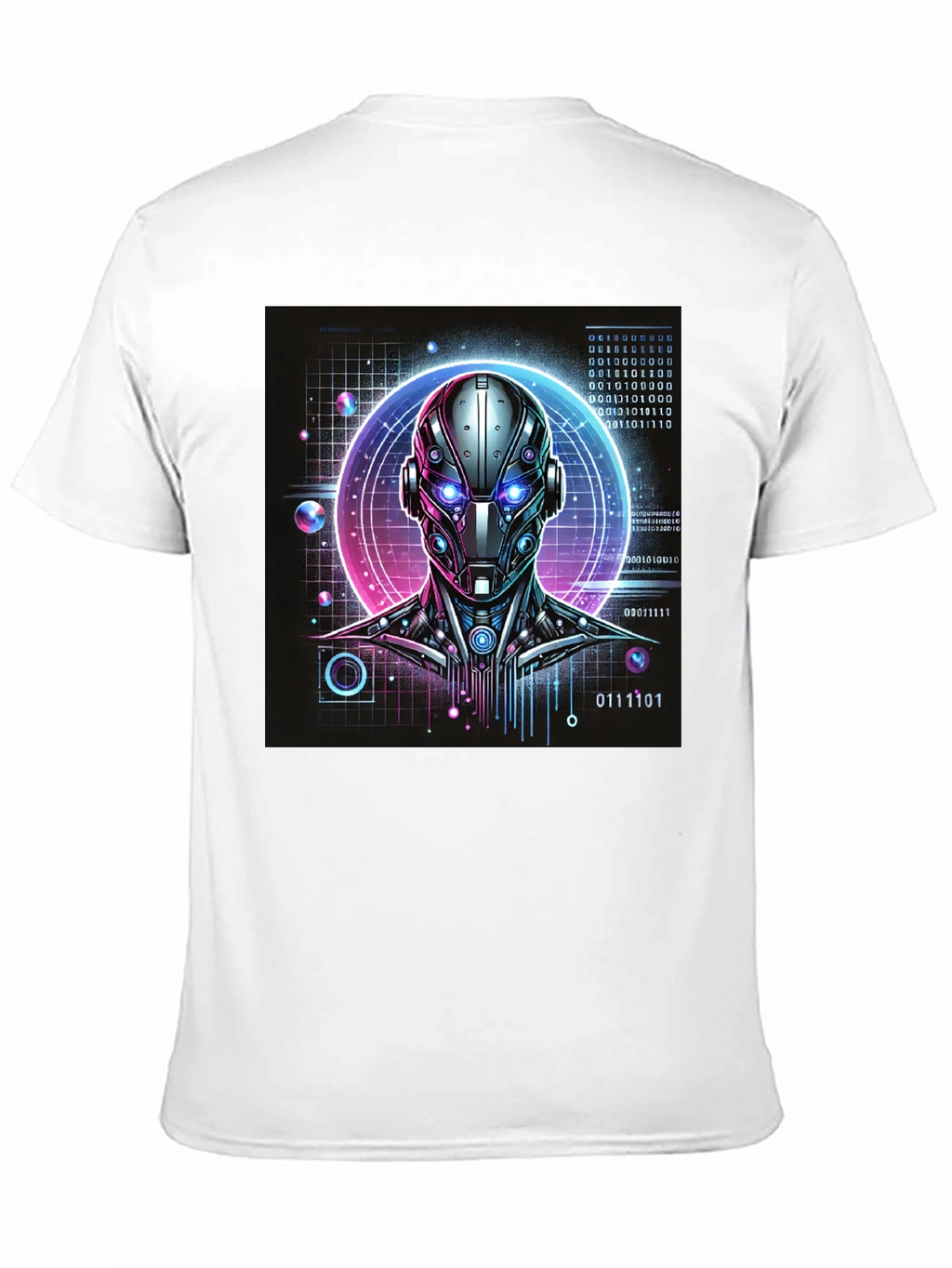 Cyberpunk Robot Head T-Shirt