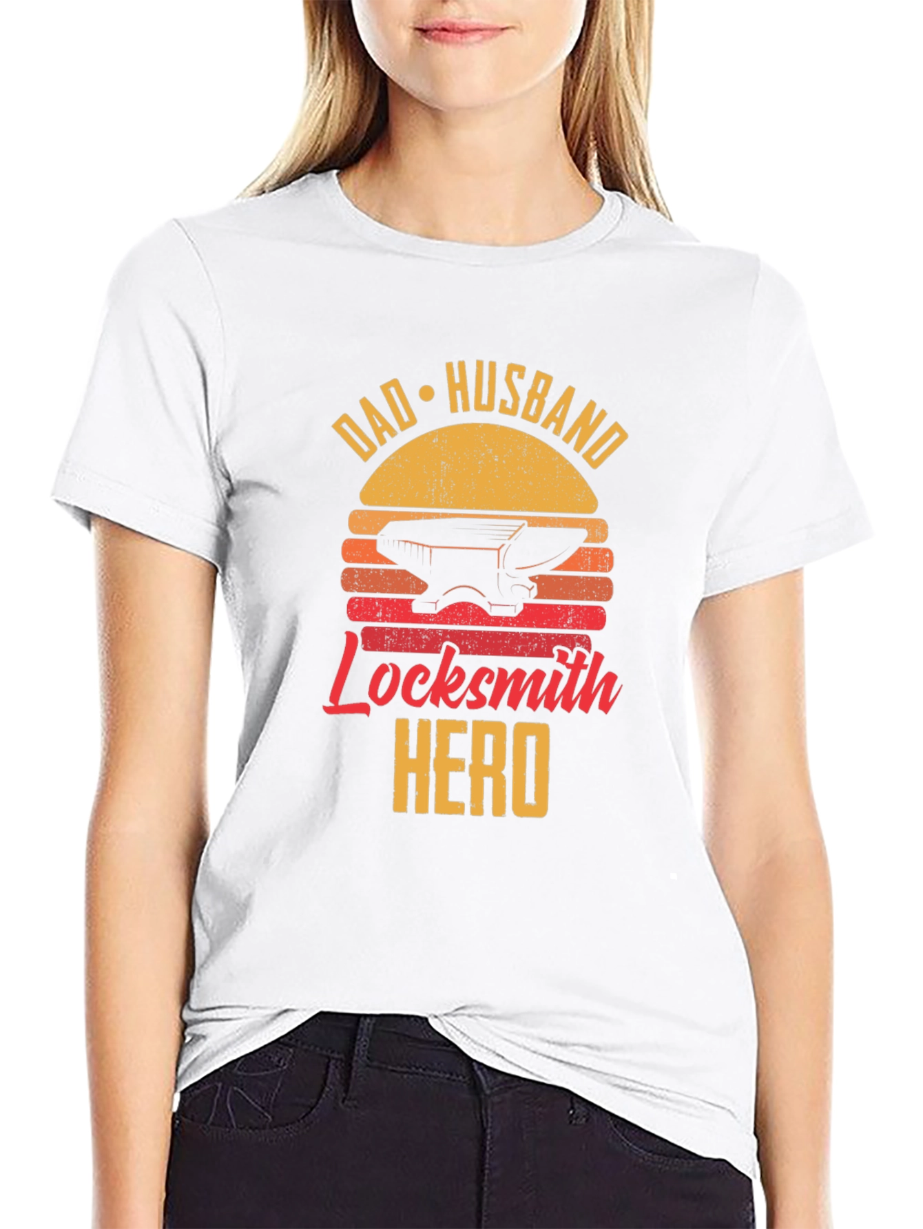 Dad Husband Locksmith Hero Graphic T-Shirt