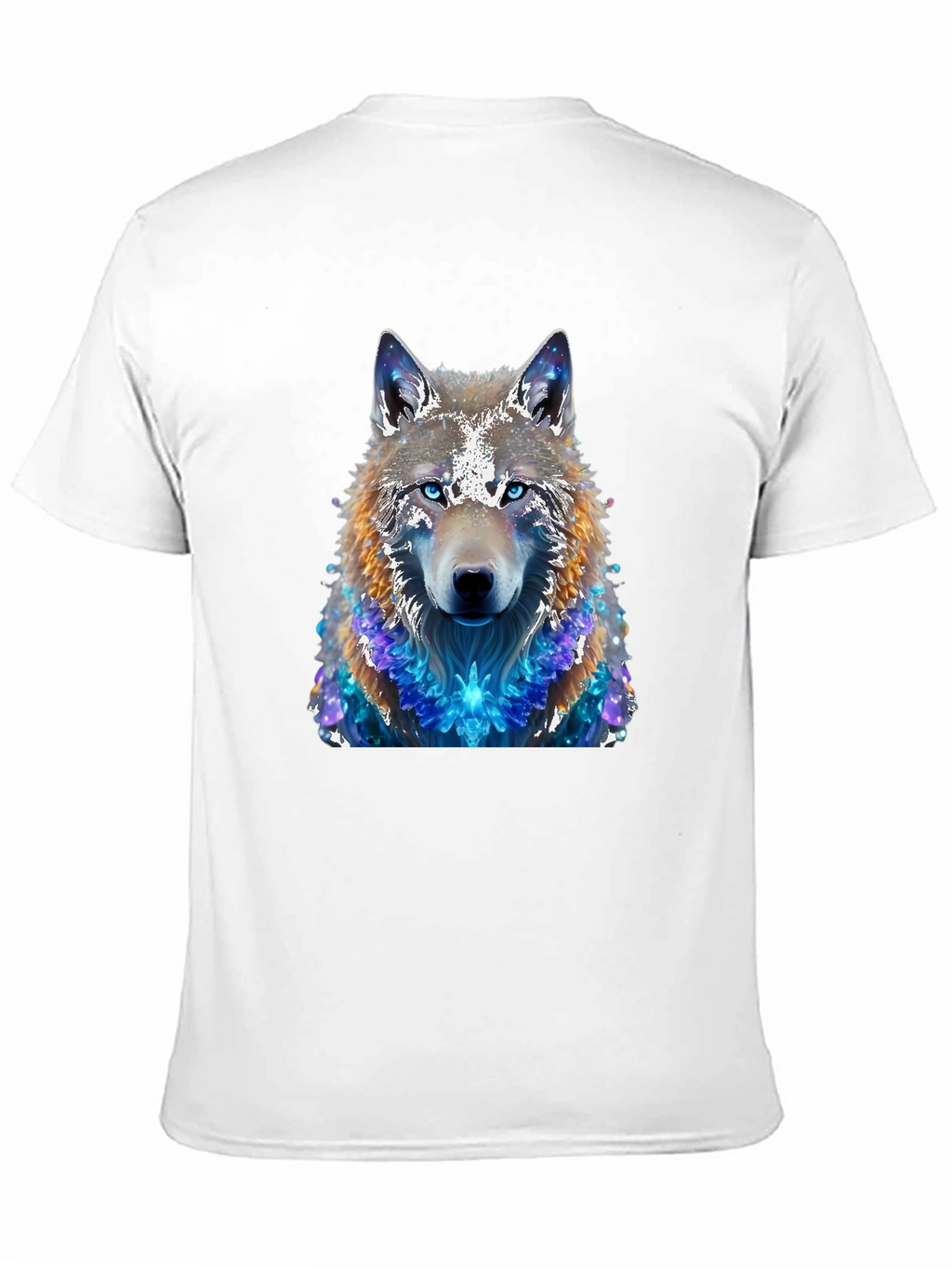 Wolf Galaxy T-Shirt - Mens Black Tee