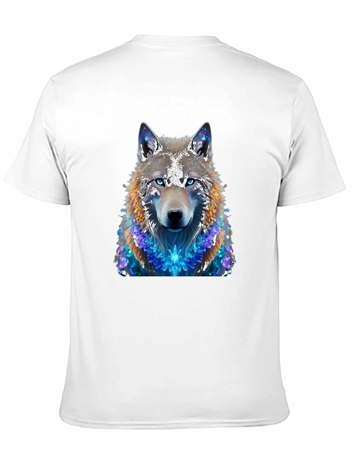 Wolf Galaxy T-Shirt - Mens Black Tee