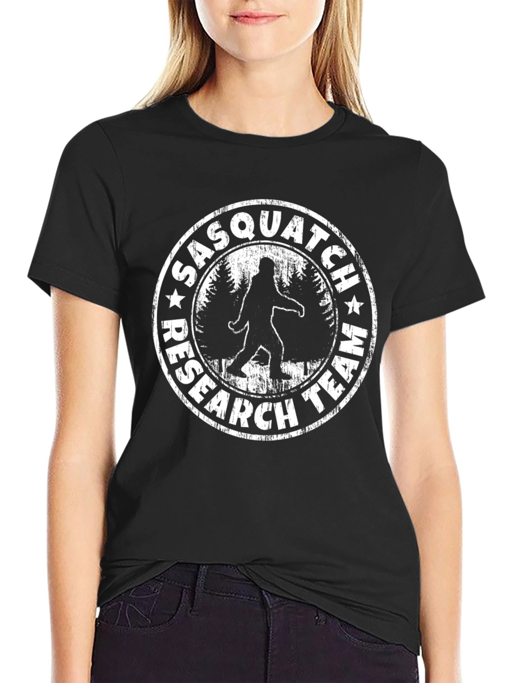 Sasquatch Research Team Black T-Shirt