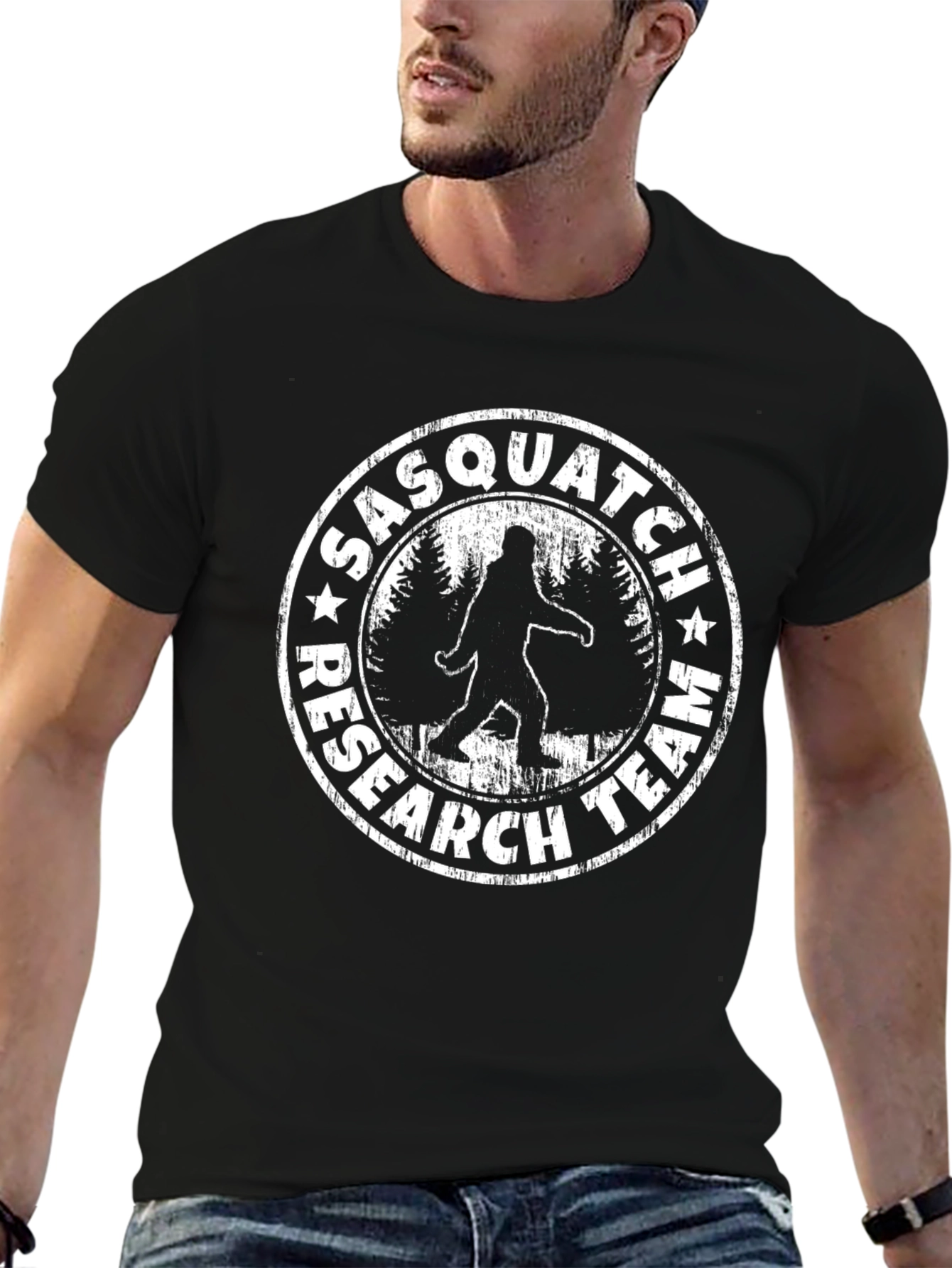Sasquatch Research Team Black T-Shirt