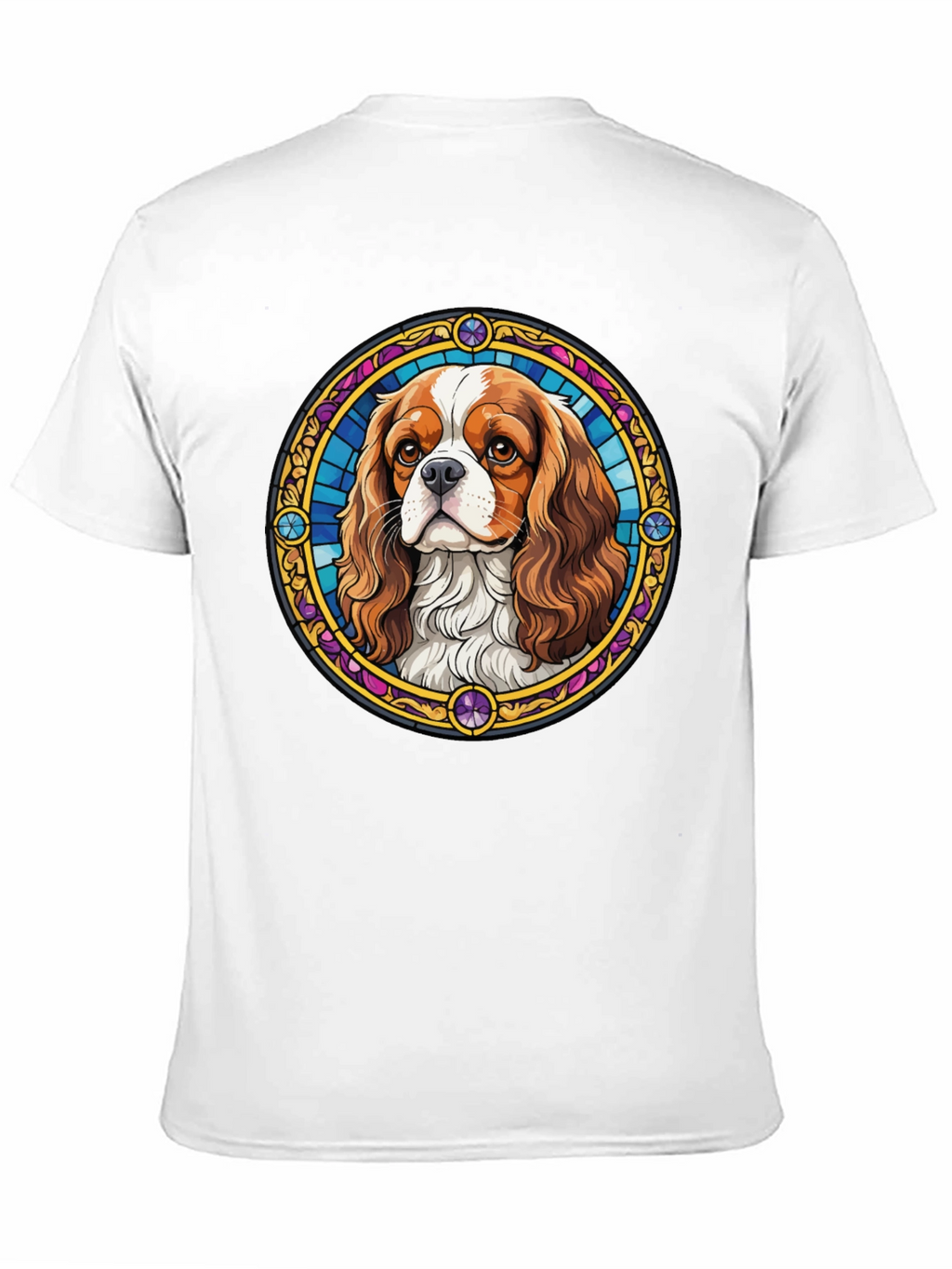 Dog Stained Glass Style T-Shirt