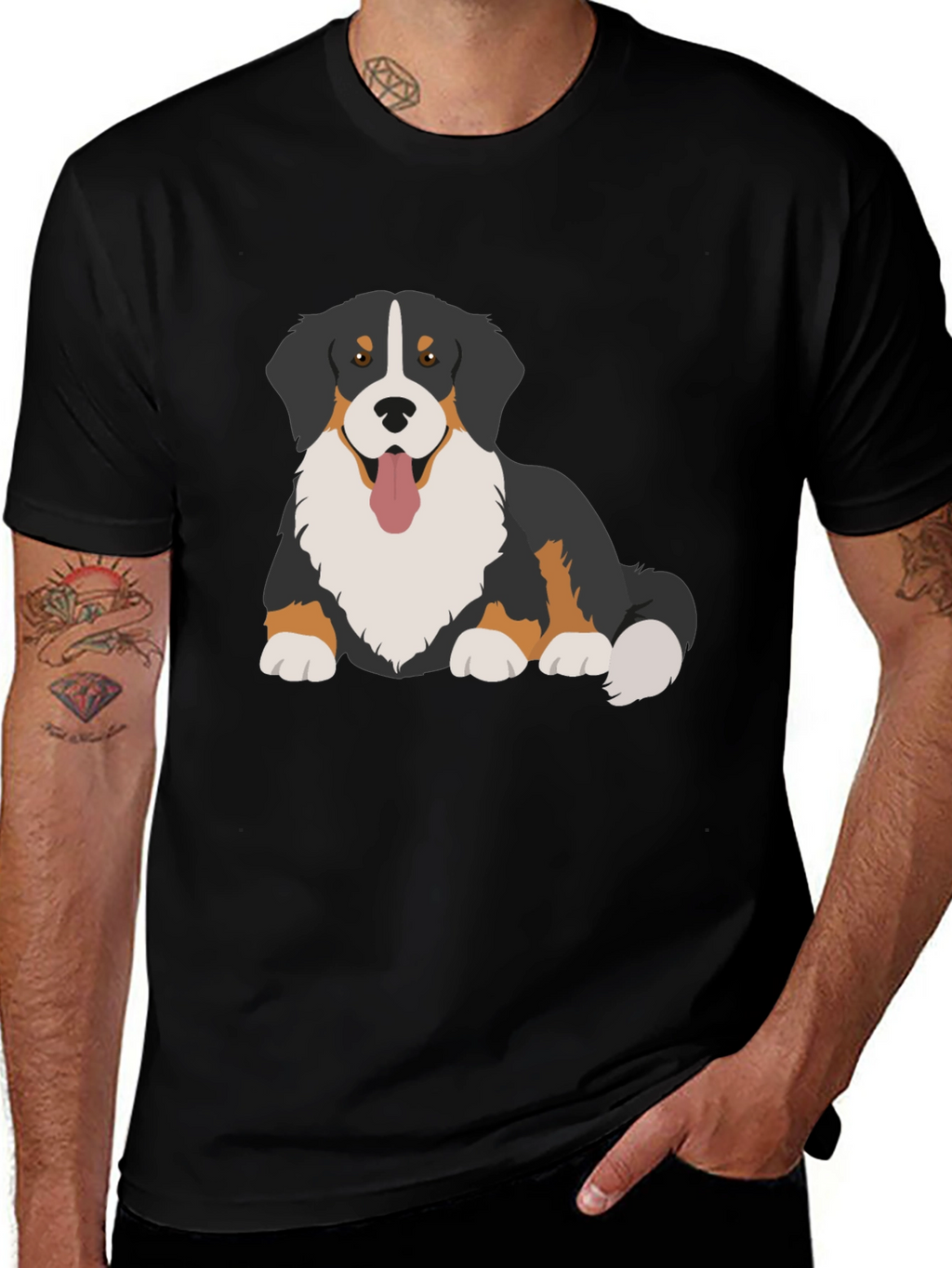 Bernese Mountain Dog Graphic T-Shirt
