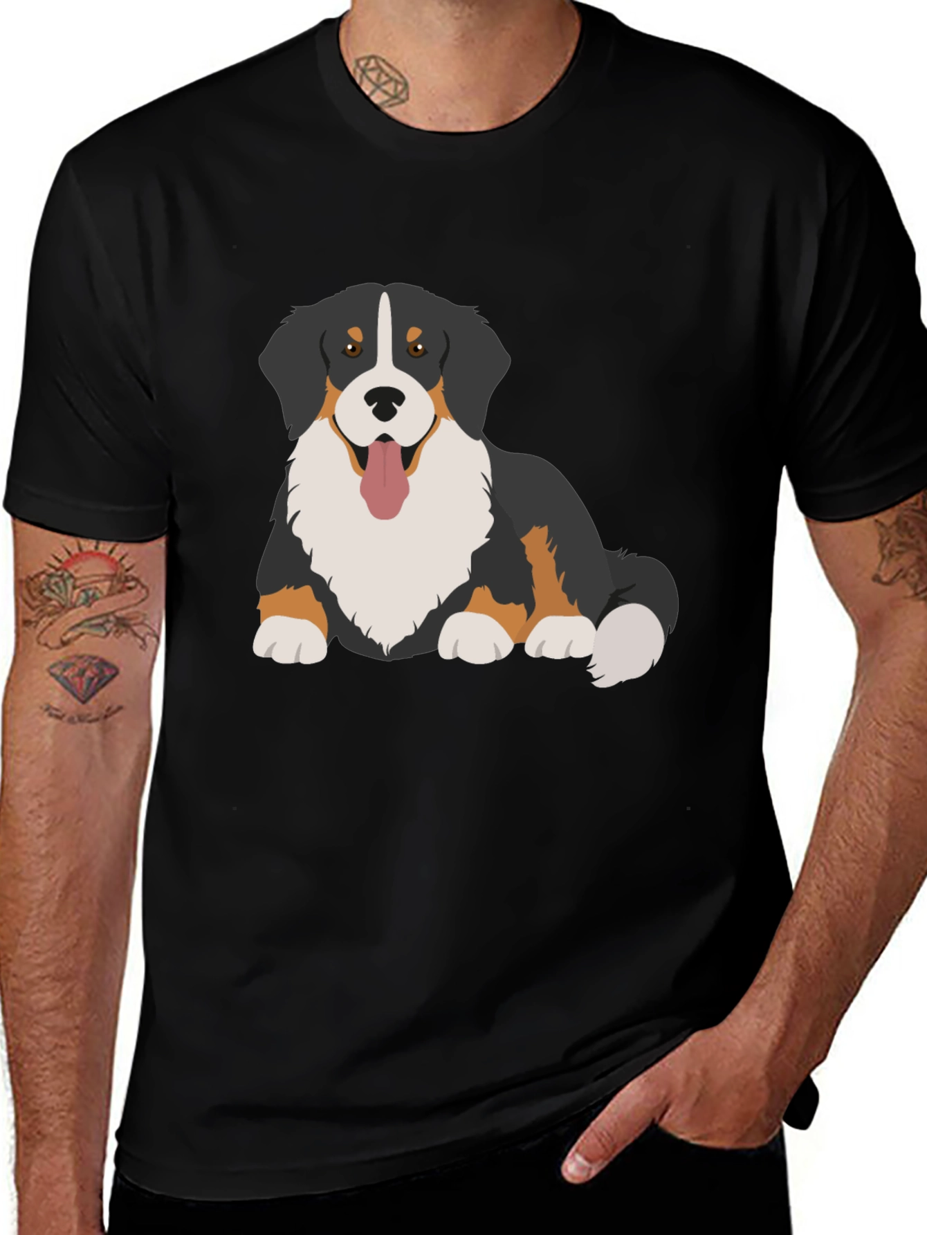 Bernese Mountain Dog Graphic T-Shirt