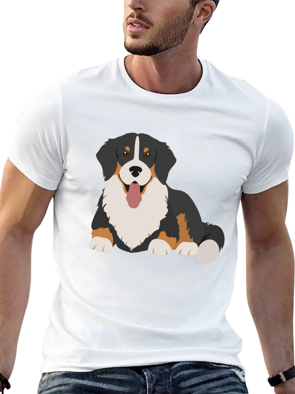 Bernese Mountain Dog Graphic T-Shirt