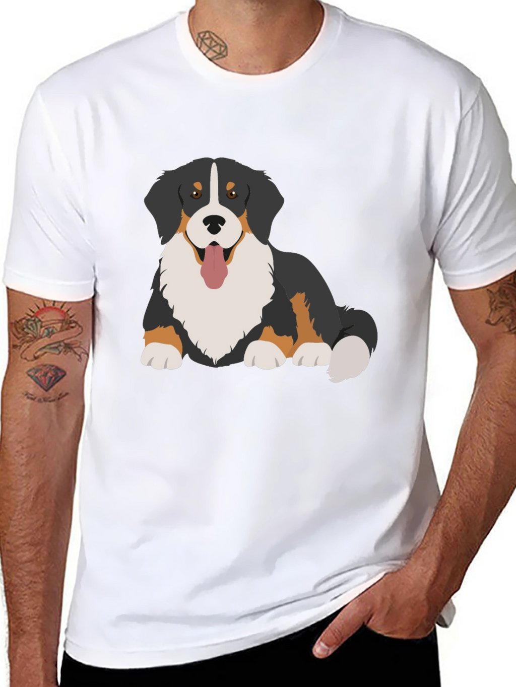 Bernese Mountain Dog Graphic T-Shirt