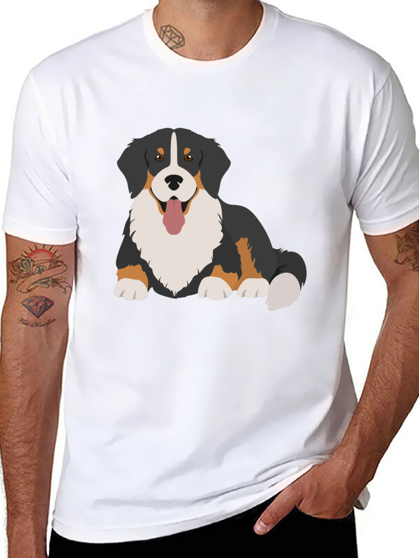 Bernese Mountain Dog Graphic T-Shirt