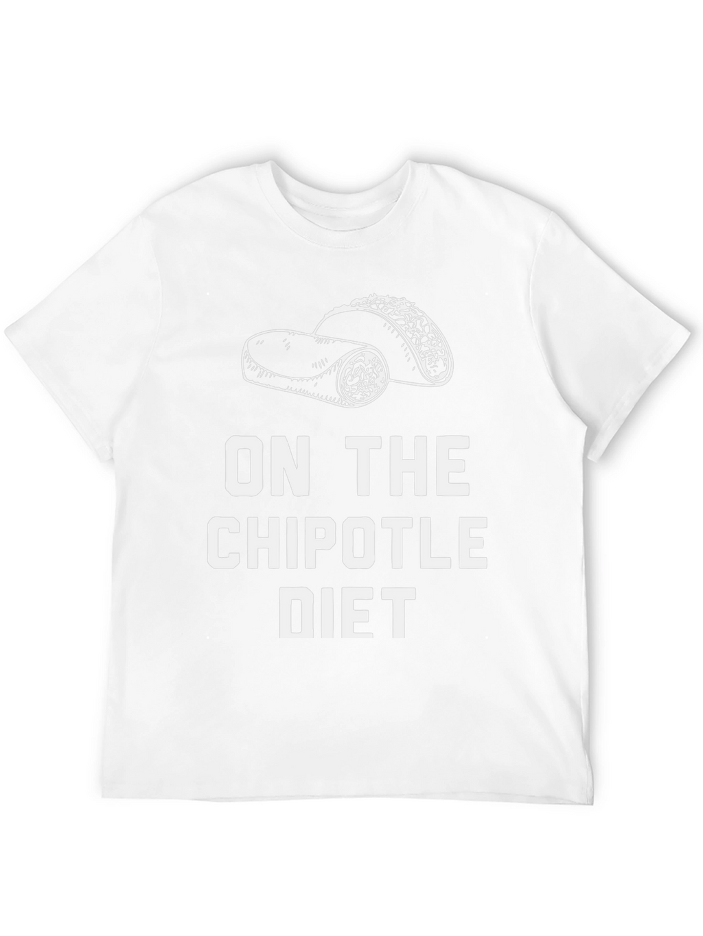 Chipotle Diet Graphic T-Shirt - Funny Foodie Tee
