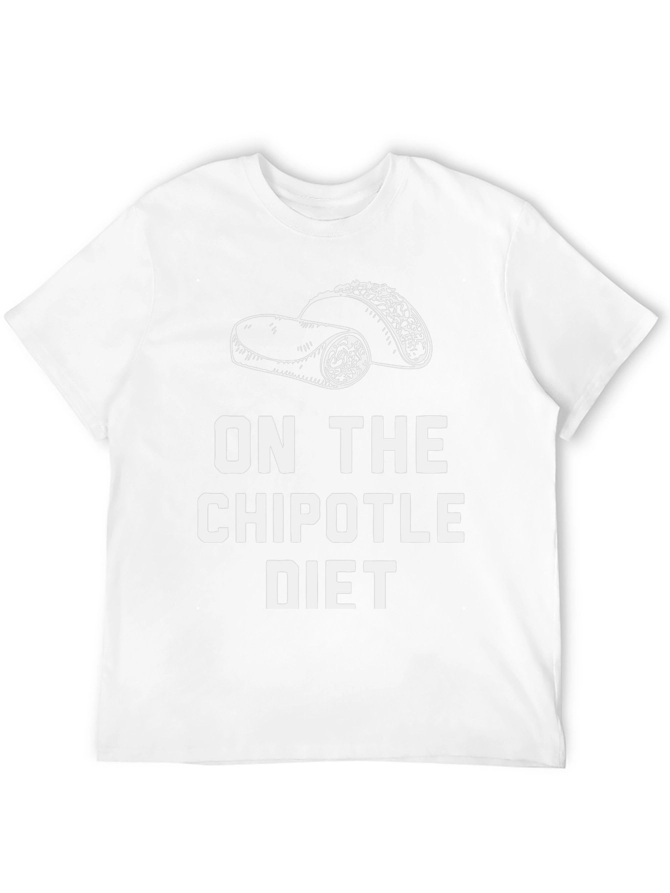 Chipotle Diet Graphic T-Shirt - Funny Foodie Tee