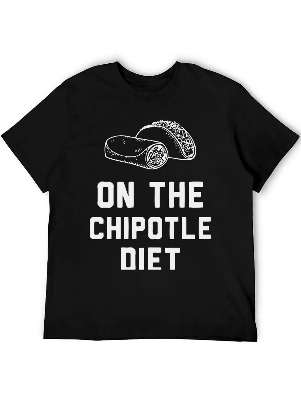 Chipotle Diet Graphic T-Shirt - Funny Foodie Tee