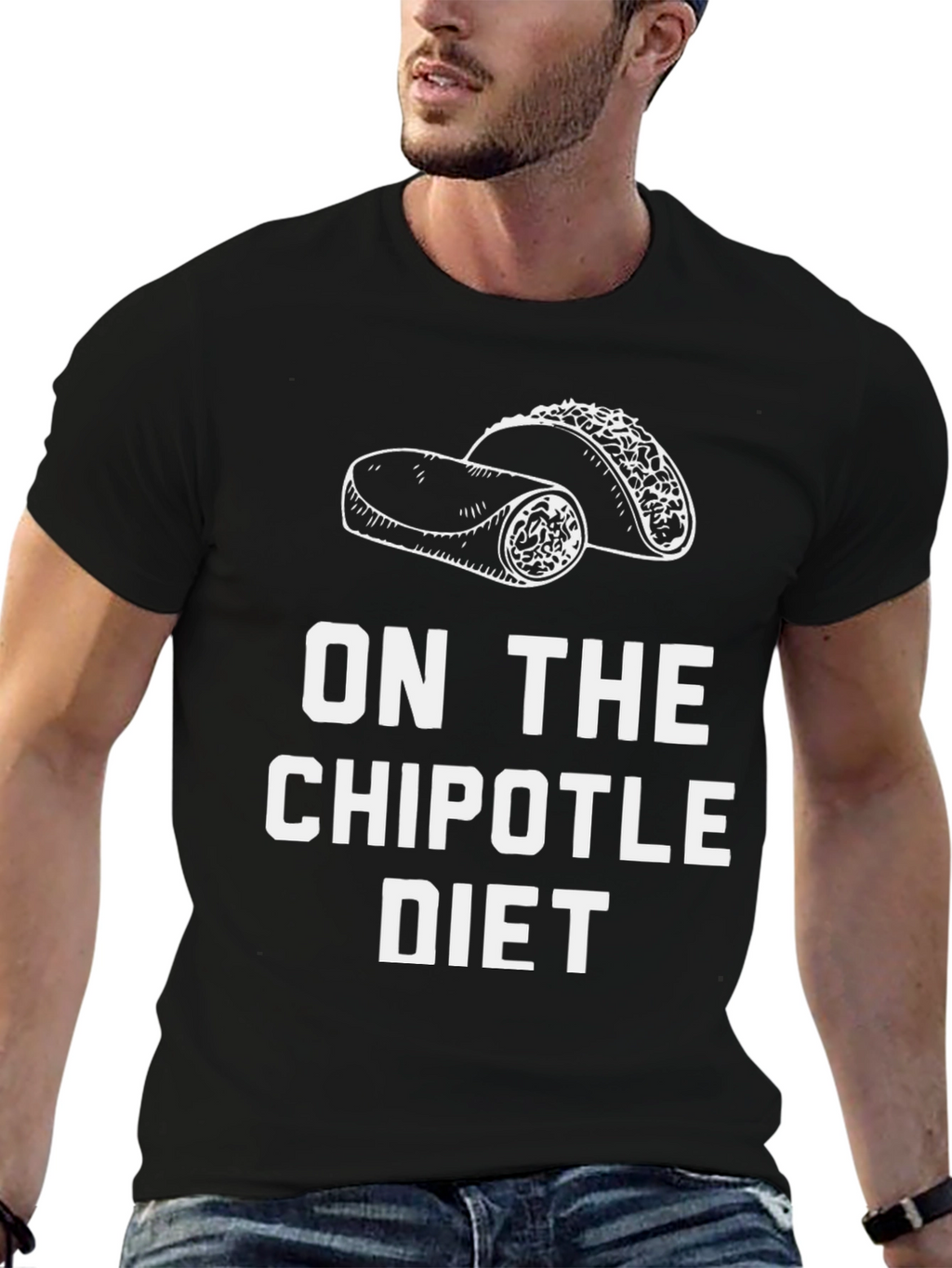 Chipotle Diet Graphic T-Shirt - Funny Foodie Tee