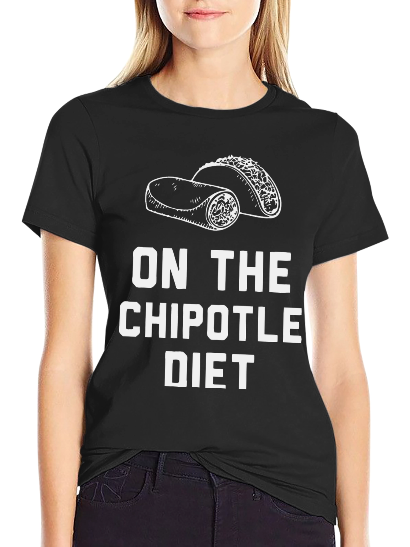 Chipotle Diet Graphic T-Shirt - Funny Foodie Tee