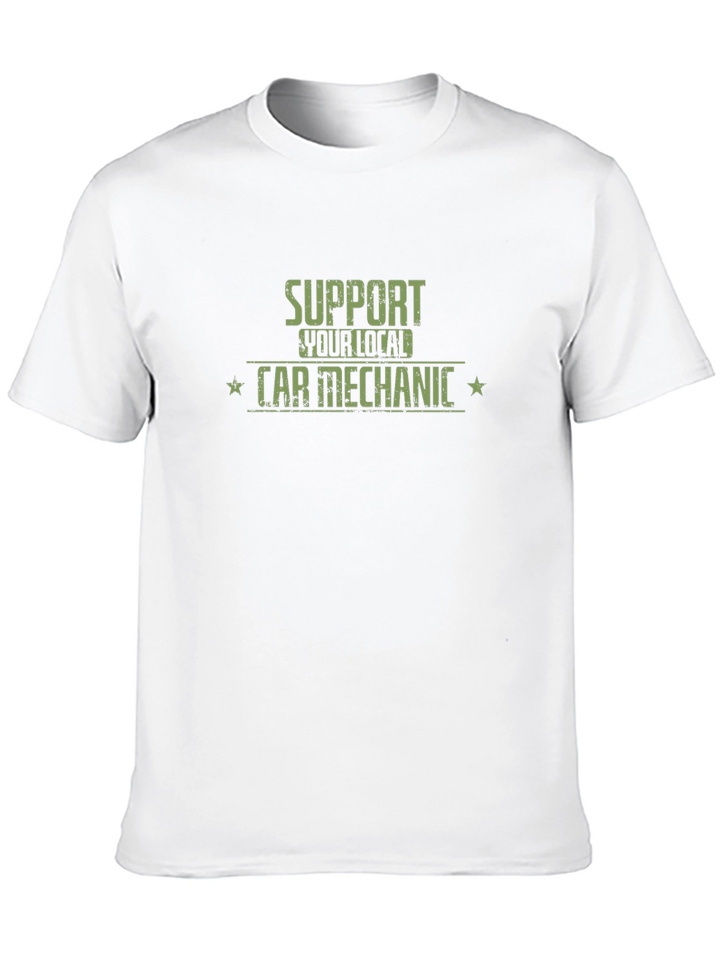 Support Local Car Mechanic Black T-Shirt