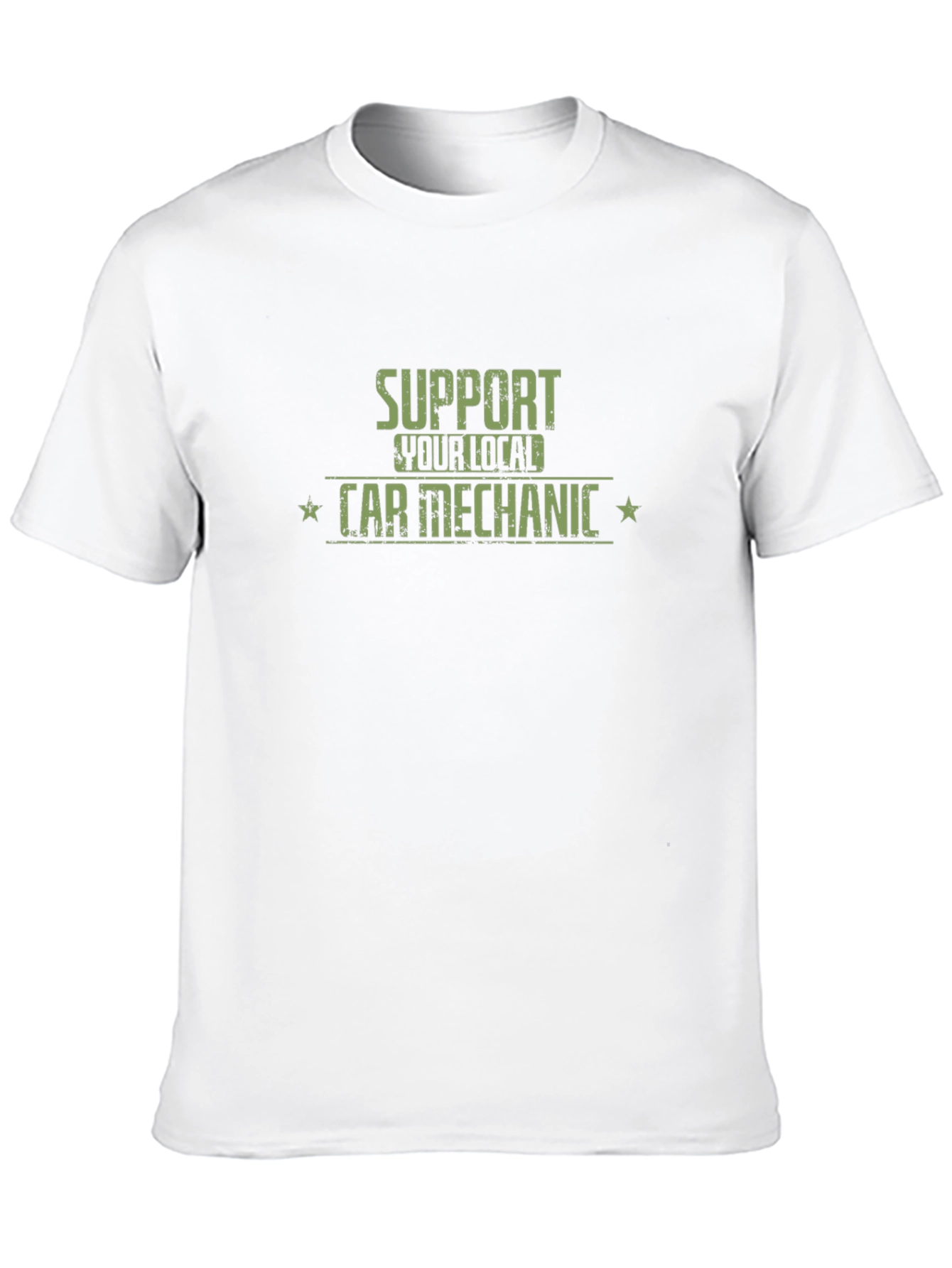 Support Local Car Mechanic Black T-Shirt
