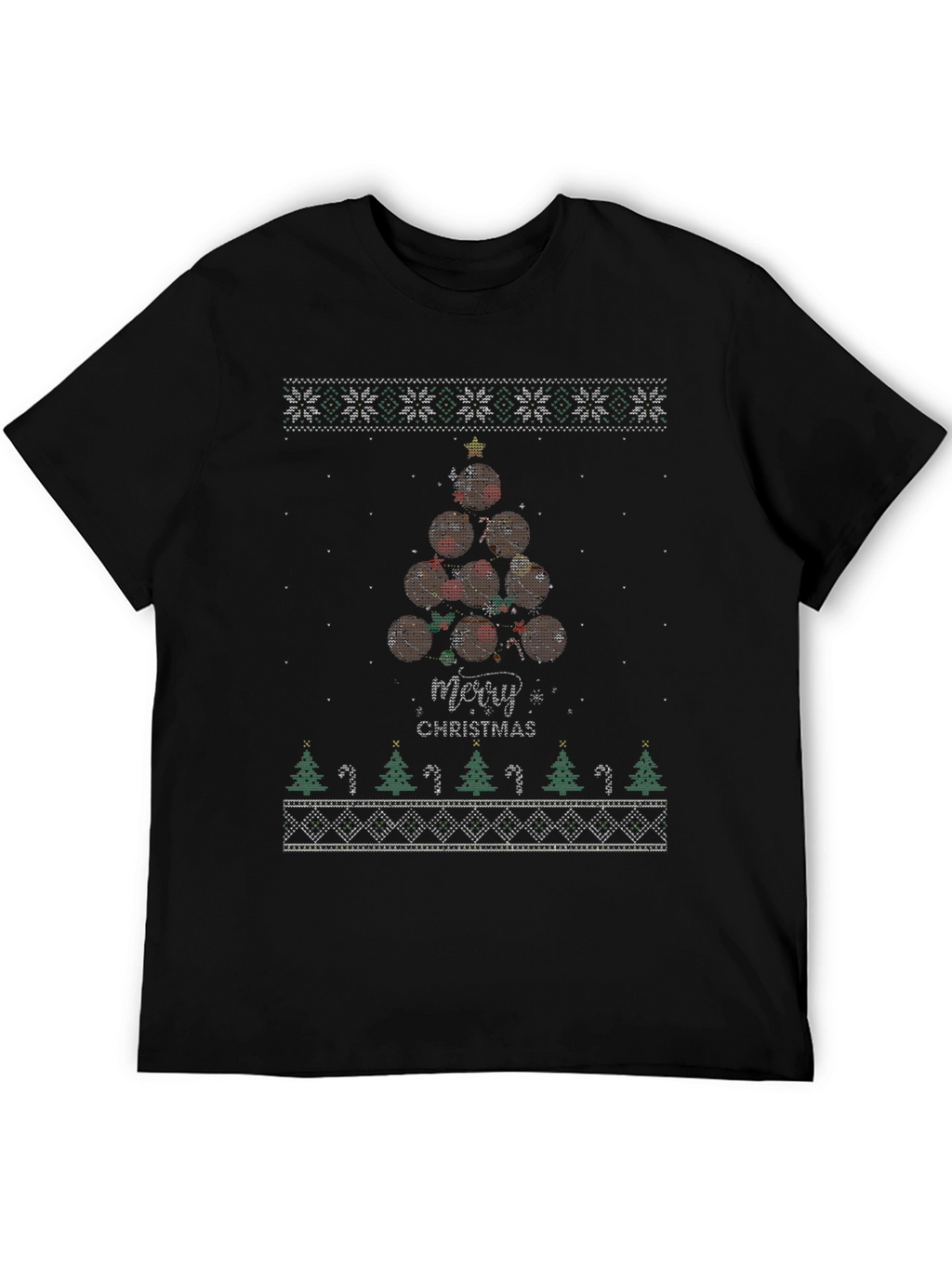 Merry Christmas Meatball Christmas Tree T-Shirt