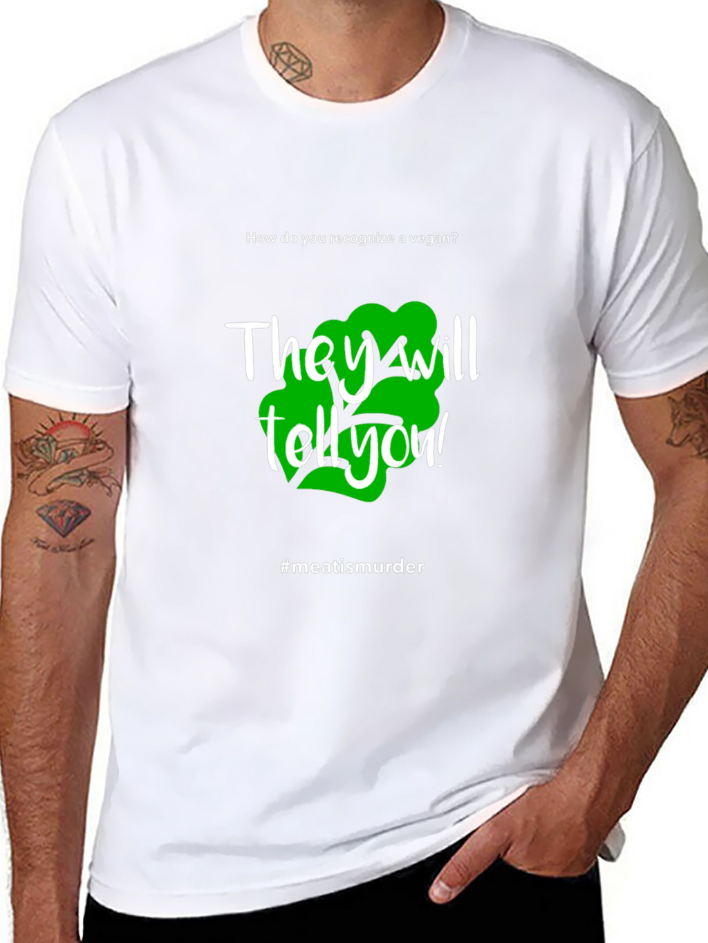 Vegan Statement T-Shirt - #meatisamurder
