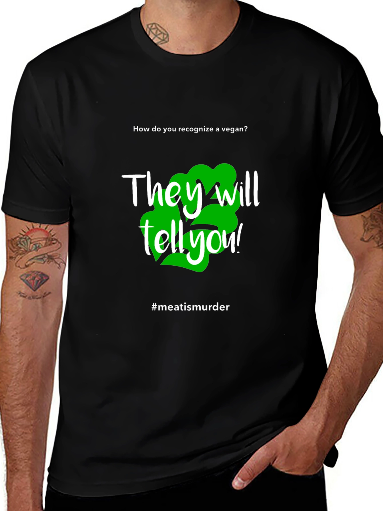 Vegan Statement T-Shirt - #meatisamurder