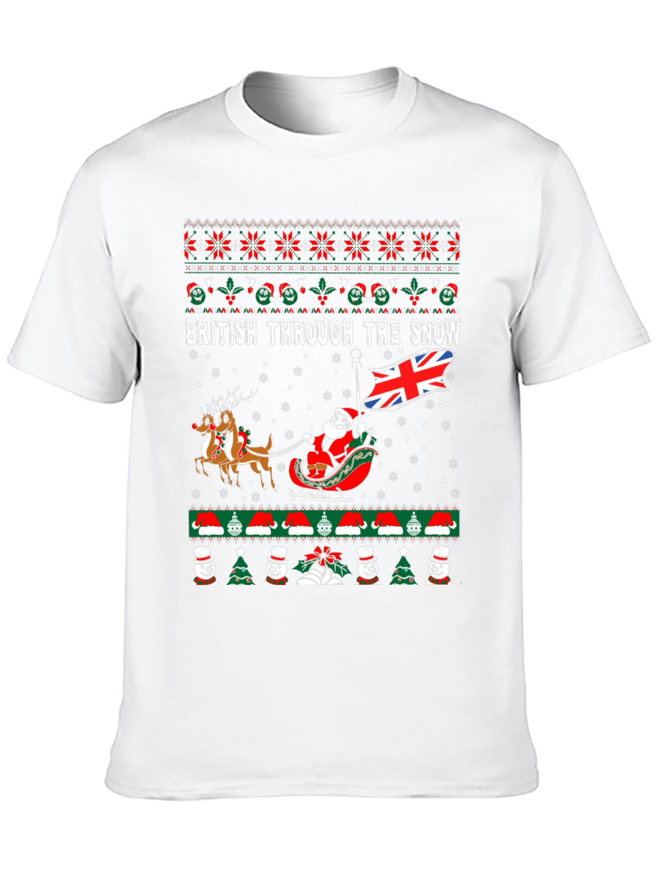 British Through the Snow Christmas T-Shirt